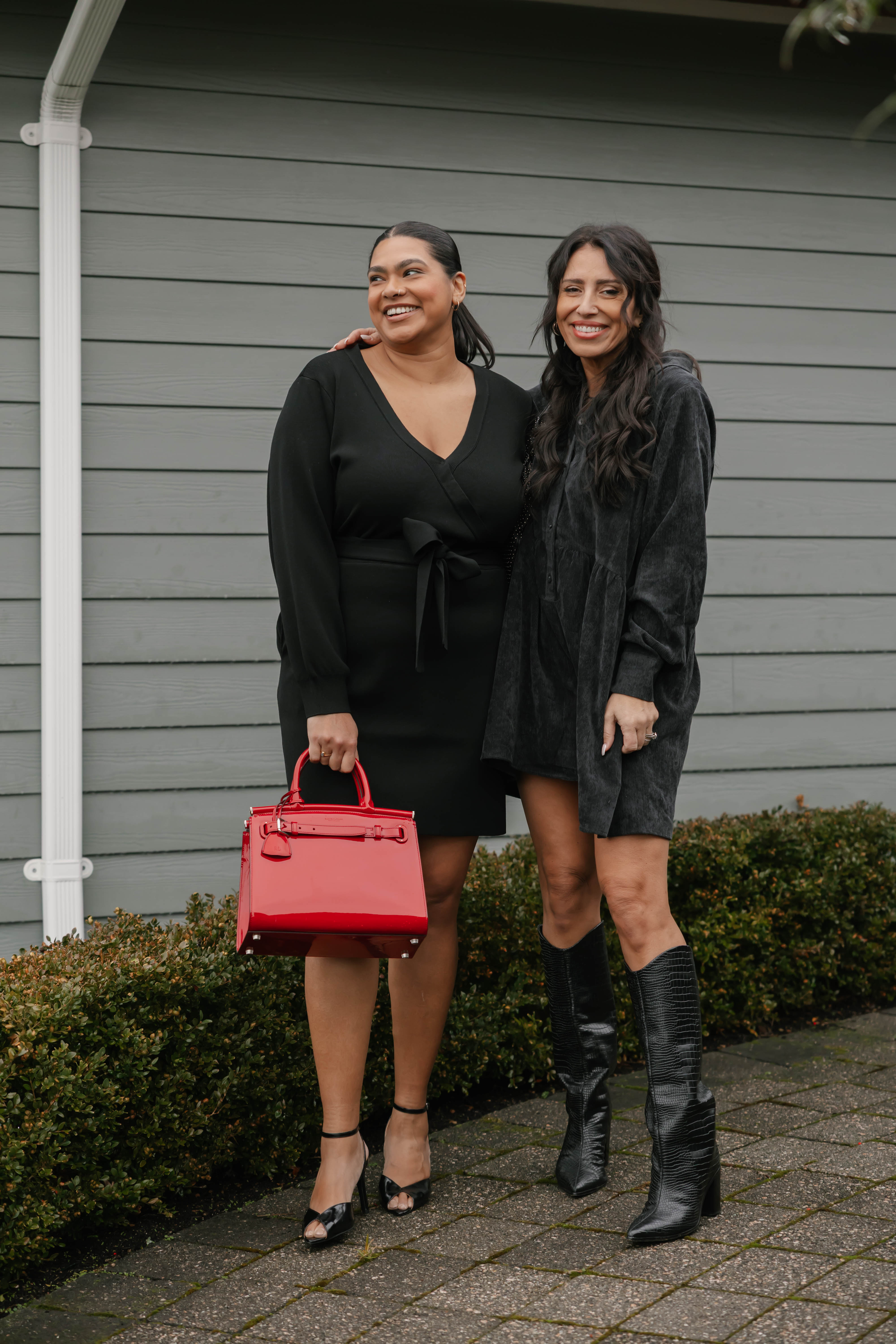 Elena Knit Mini Dress in Soft Black