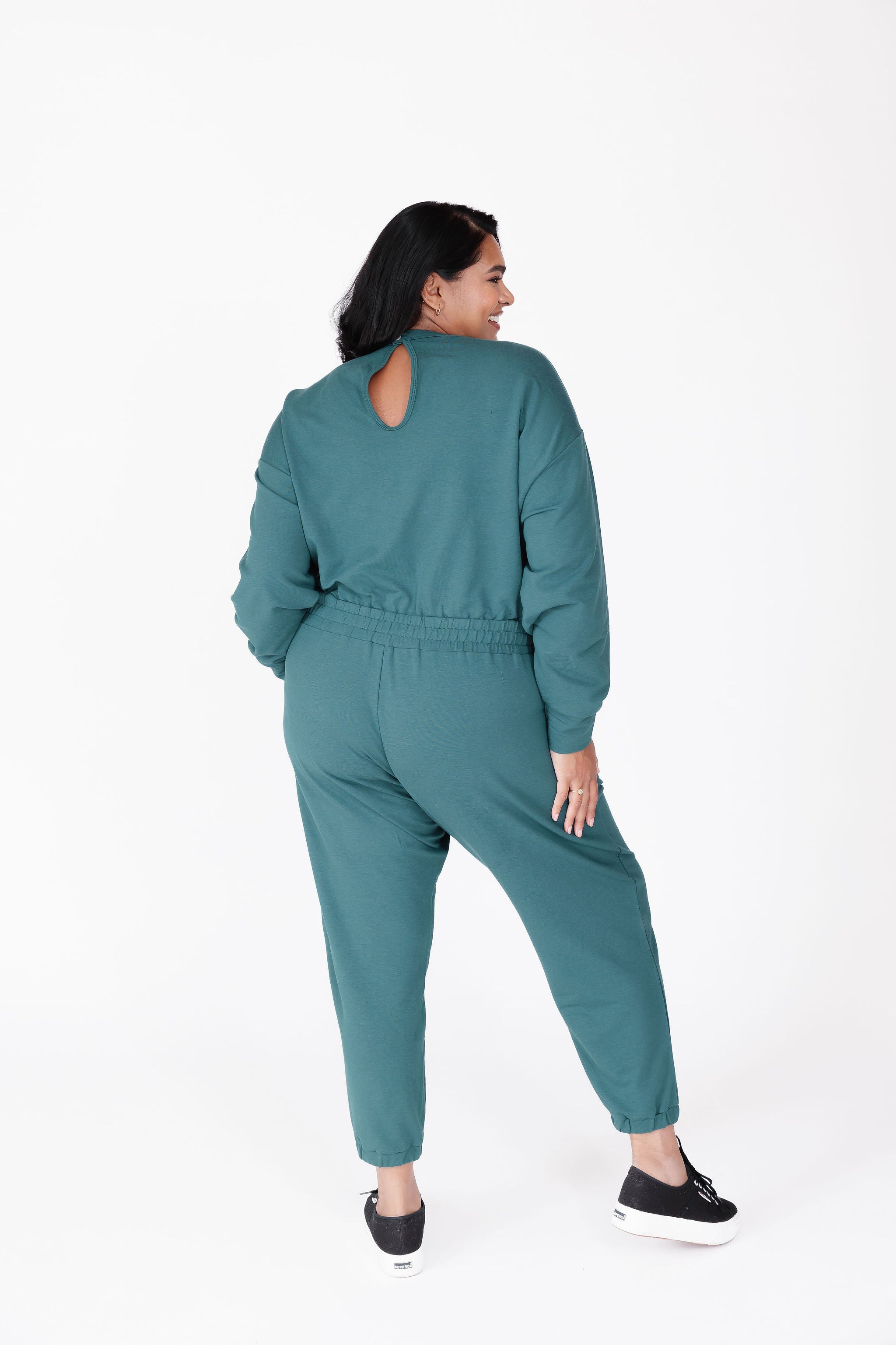 Elevate Everyday Romper II in Forest Green