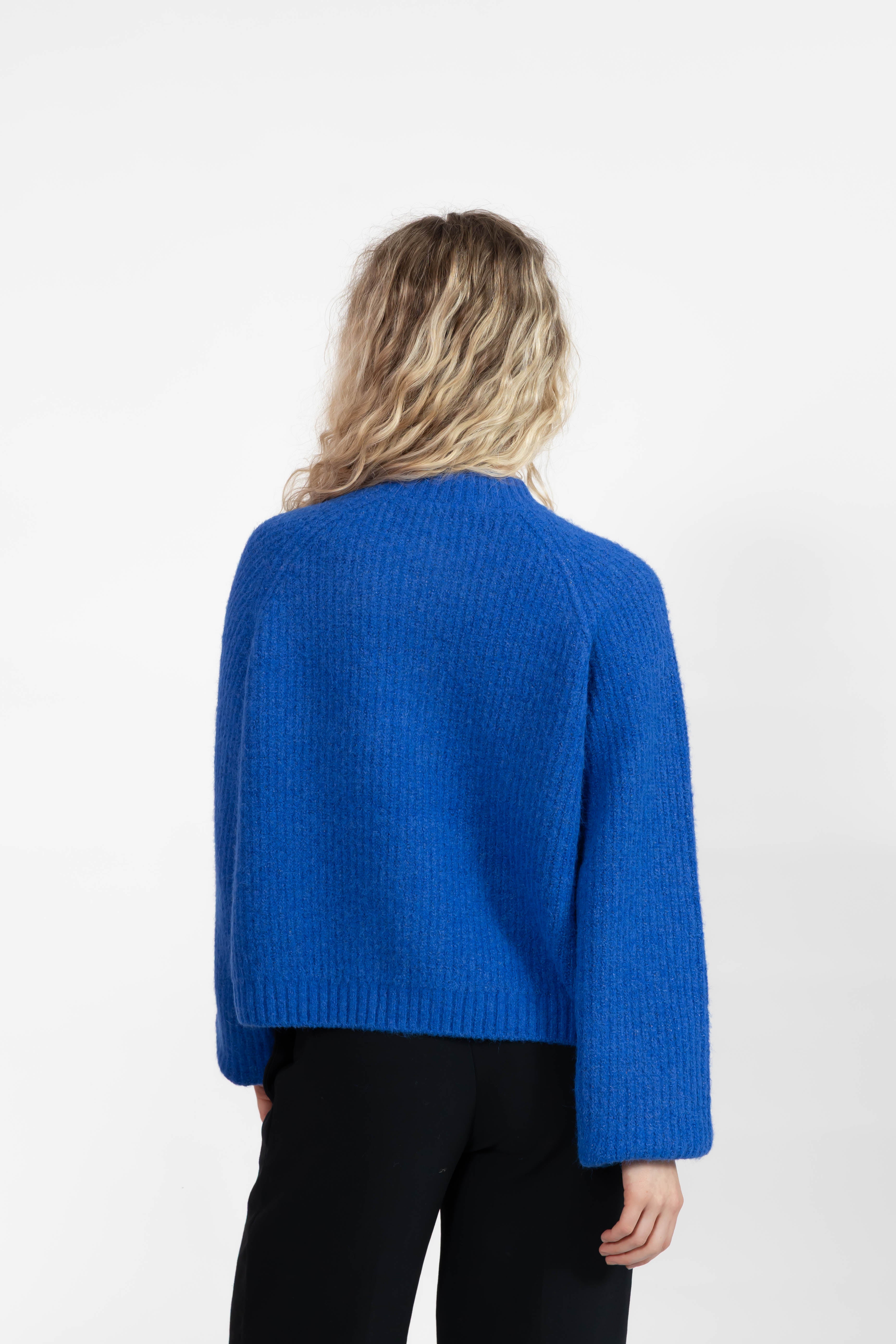 Esther Short Cardigan in Cobalt Blue