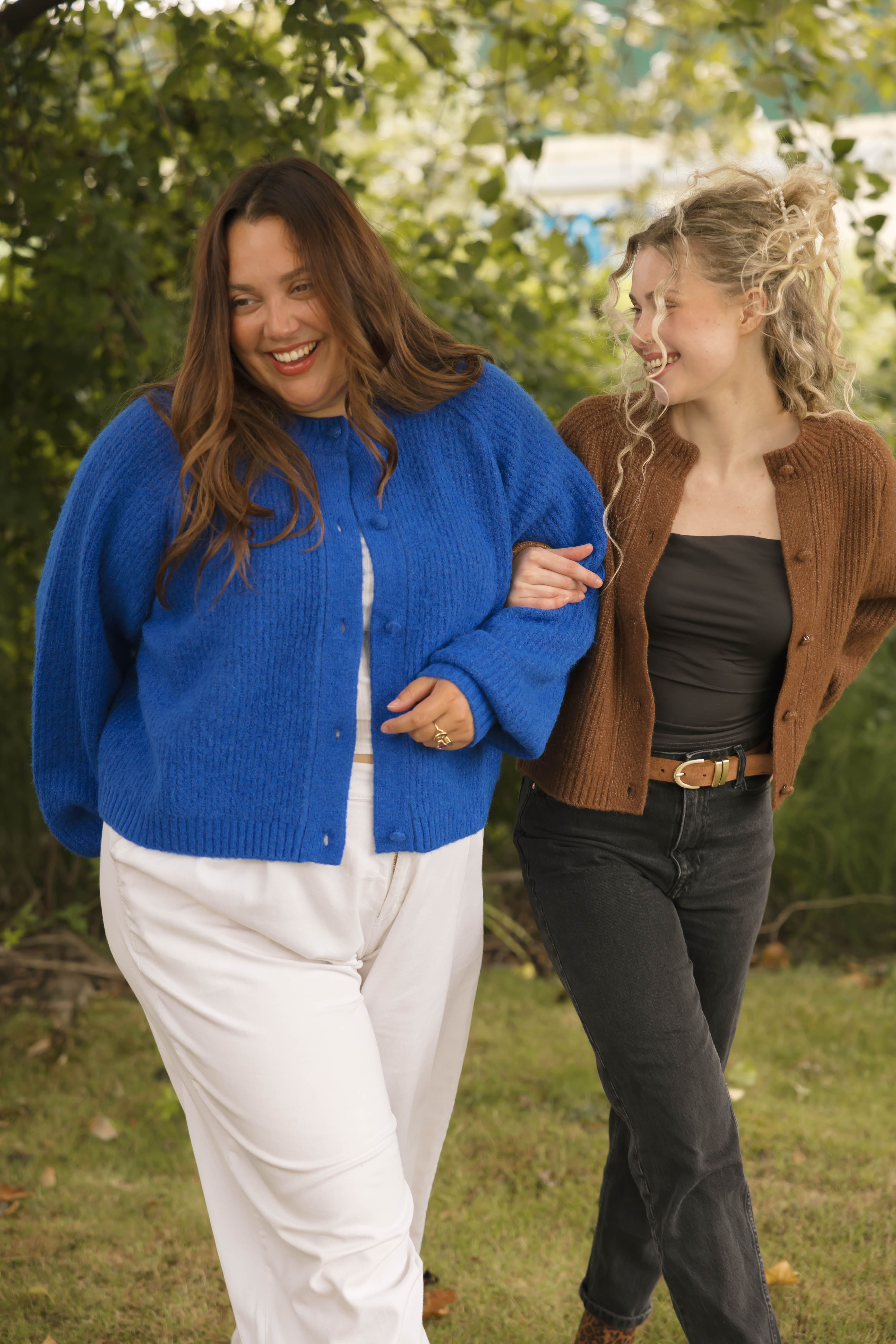 Esther Short Cardigan in Cobalt Blue