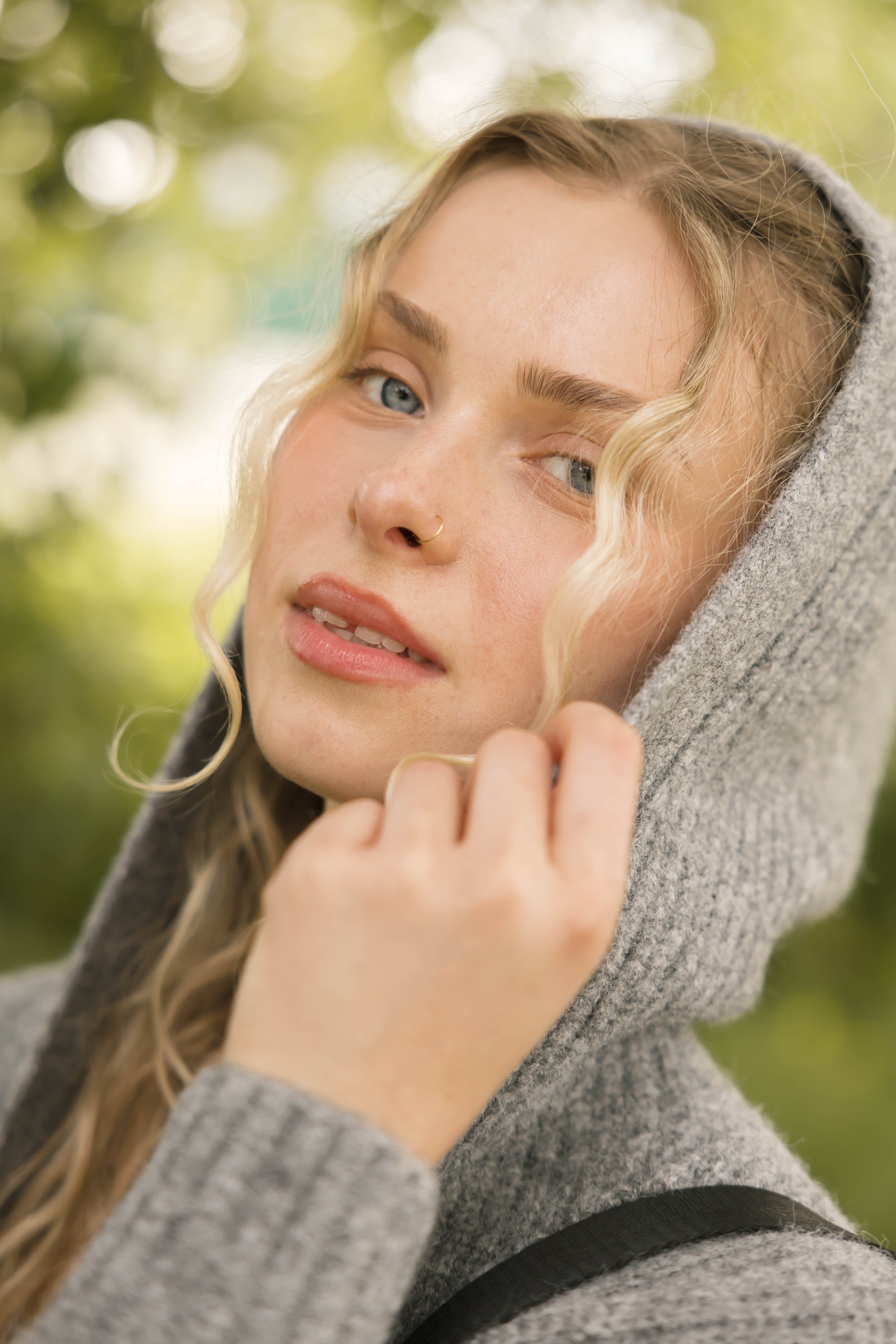 Esther Long Cardigan in Heather Grey
