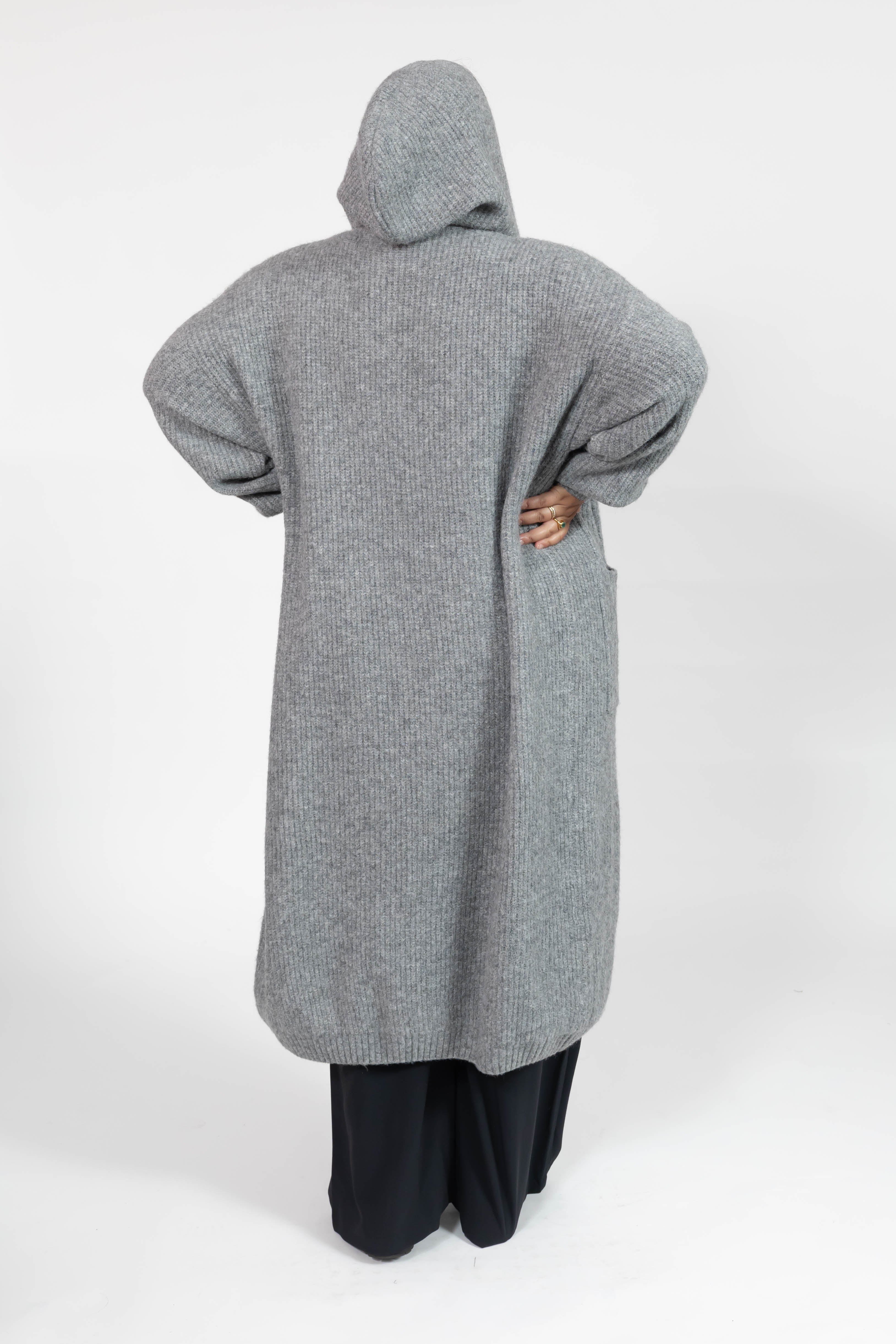 Esther Long Cardigan in Heather Grey