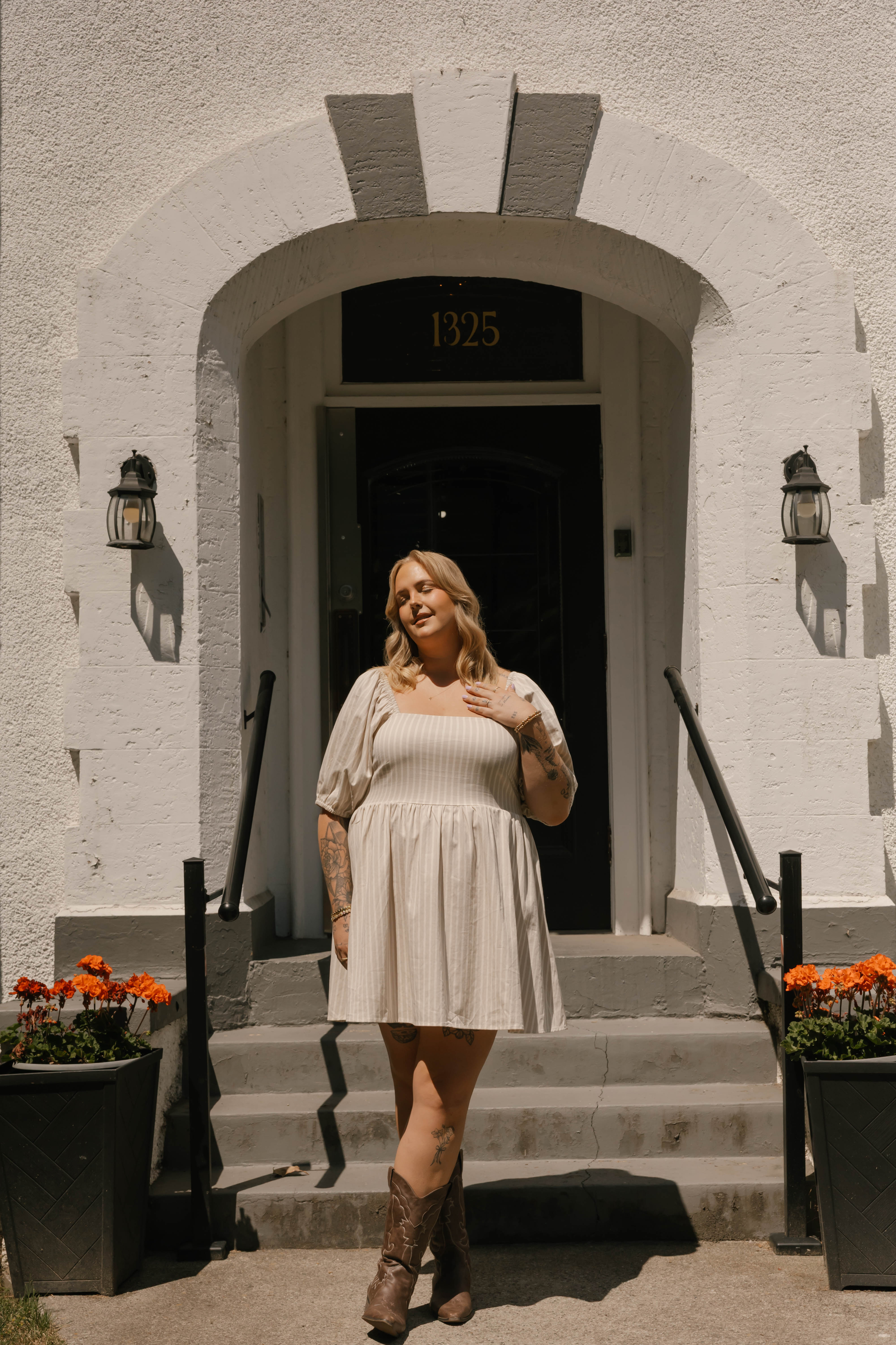 Sweet Days of Summer Box in Oatmeal Stripe