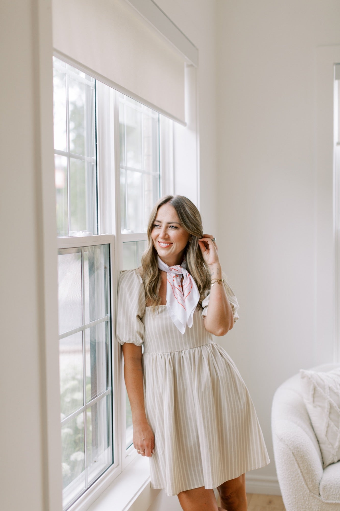 Sweet Days of Summer Box in Oatmeal Stripe