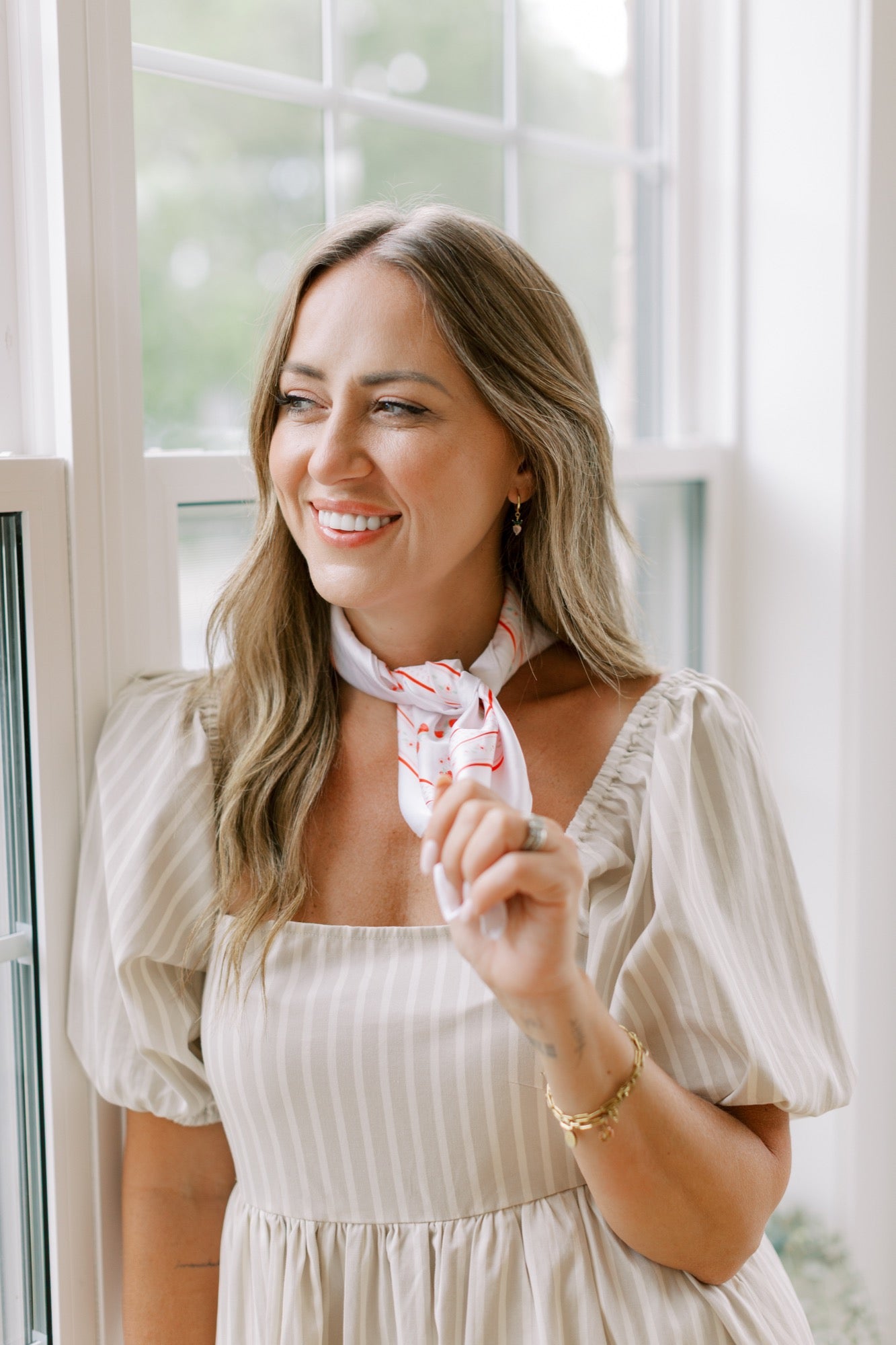 Sweet Days of Summer Box in Oatmeal Stripe