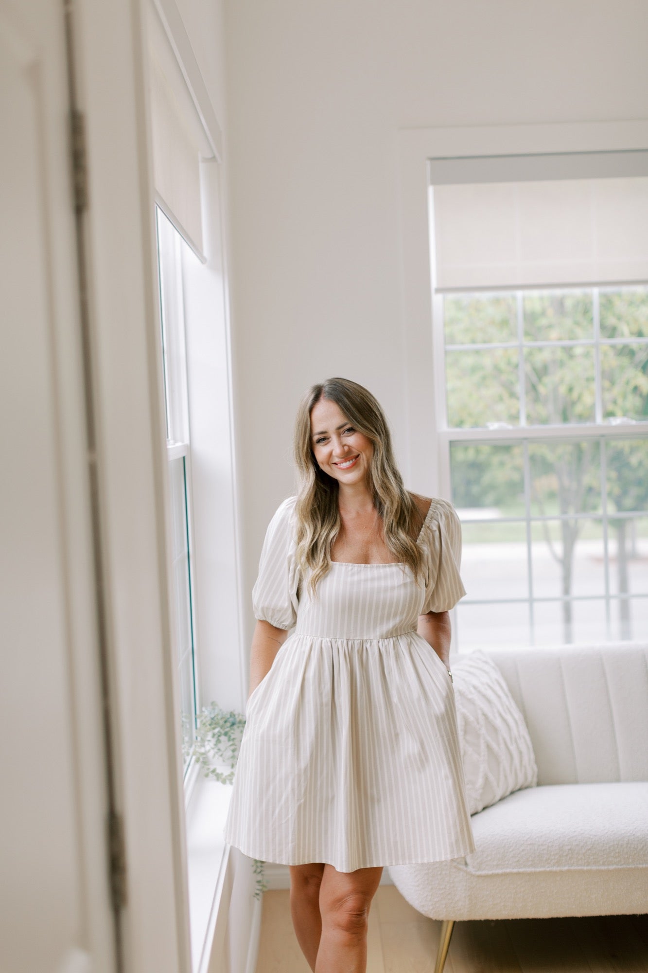 Sweet Days of Summer Box in Oatmeal Stripe