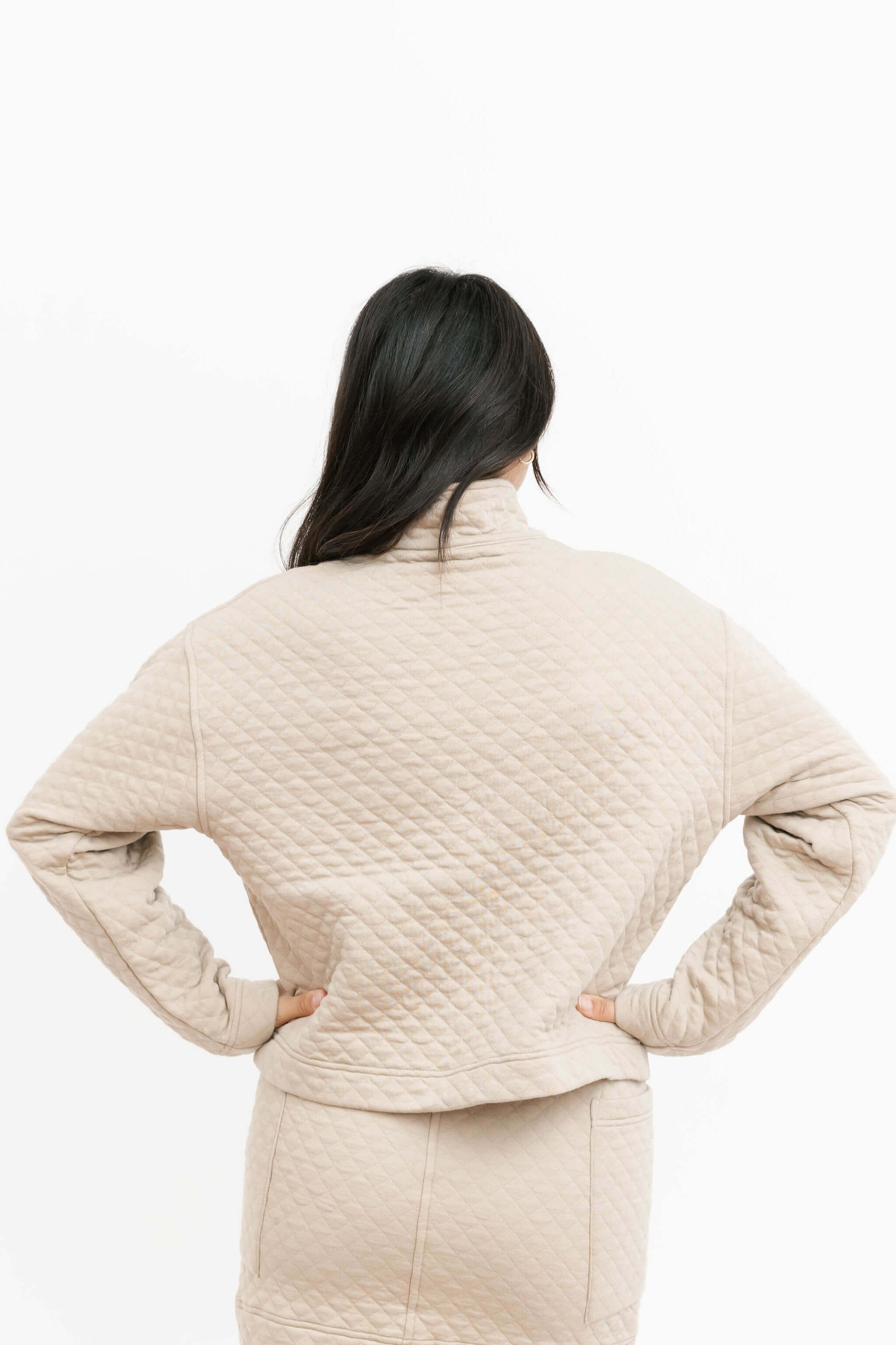 Smash + Tess Finley Long Sleeve Top in Natural Beige