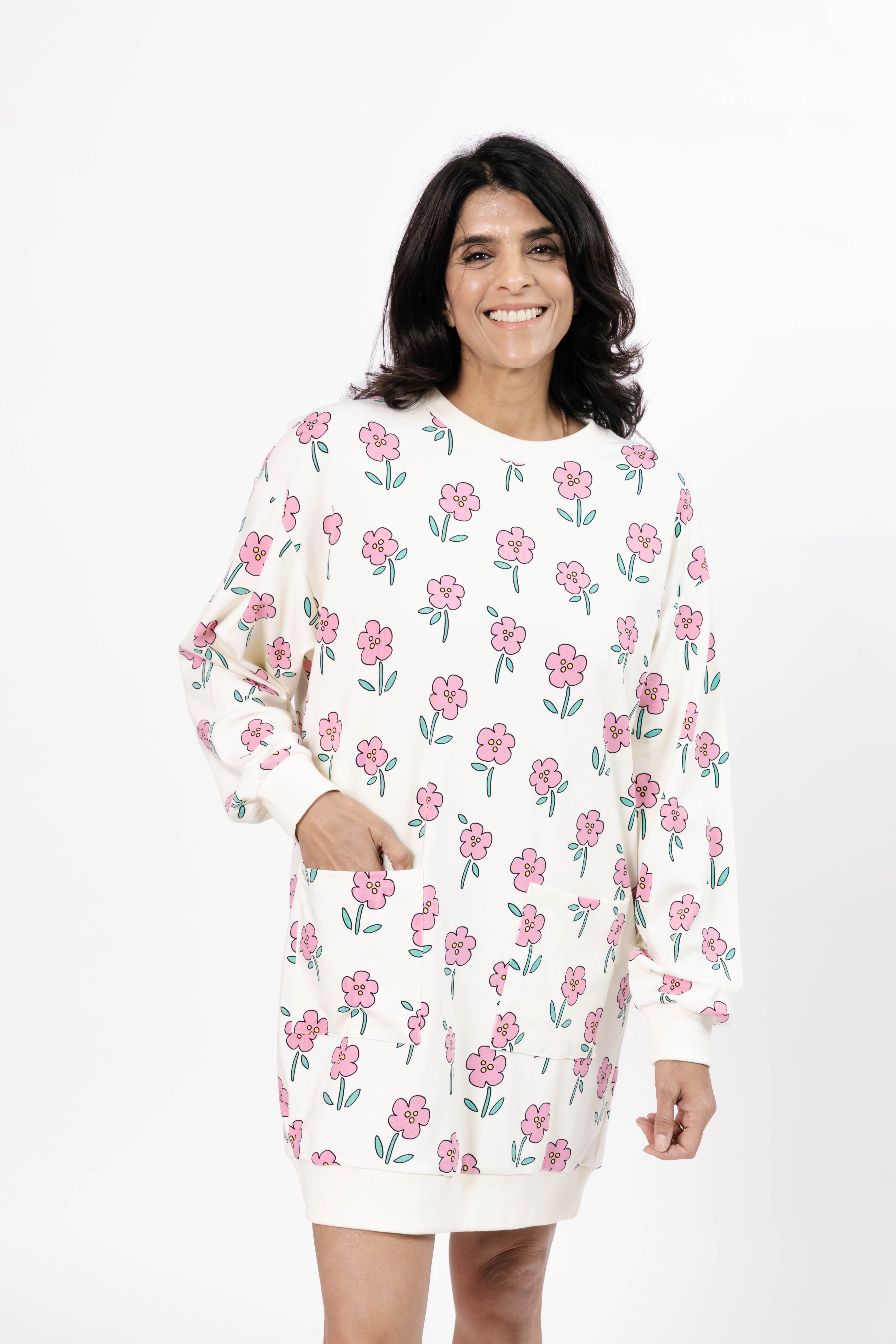 Fresh Floral Prospect Dress in Pink Floral