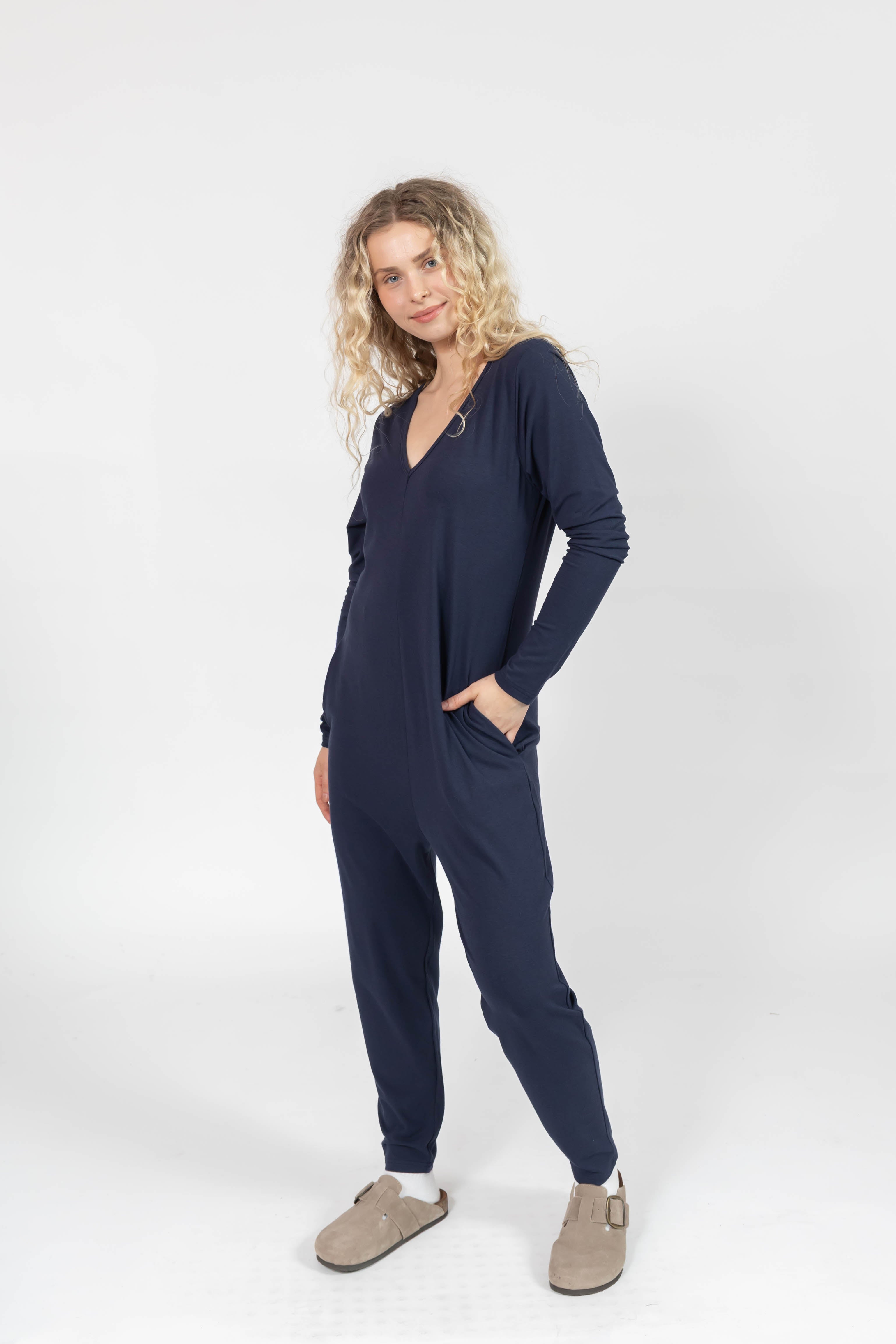 Friday Romper in Dark Navy