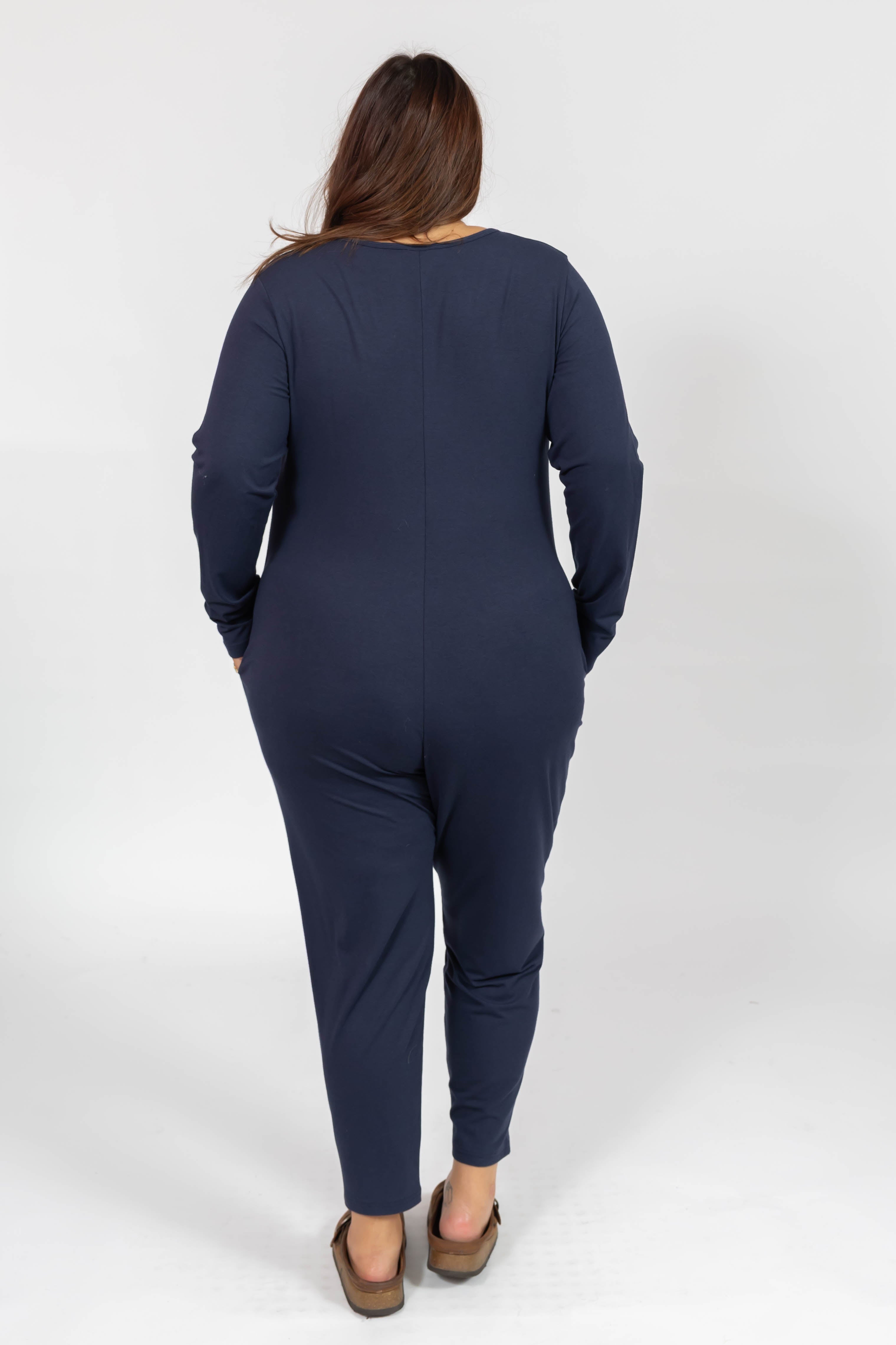 Friday Romper in Dark Navy