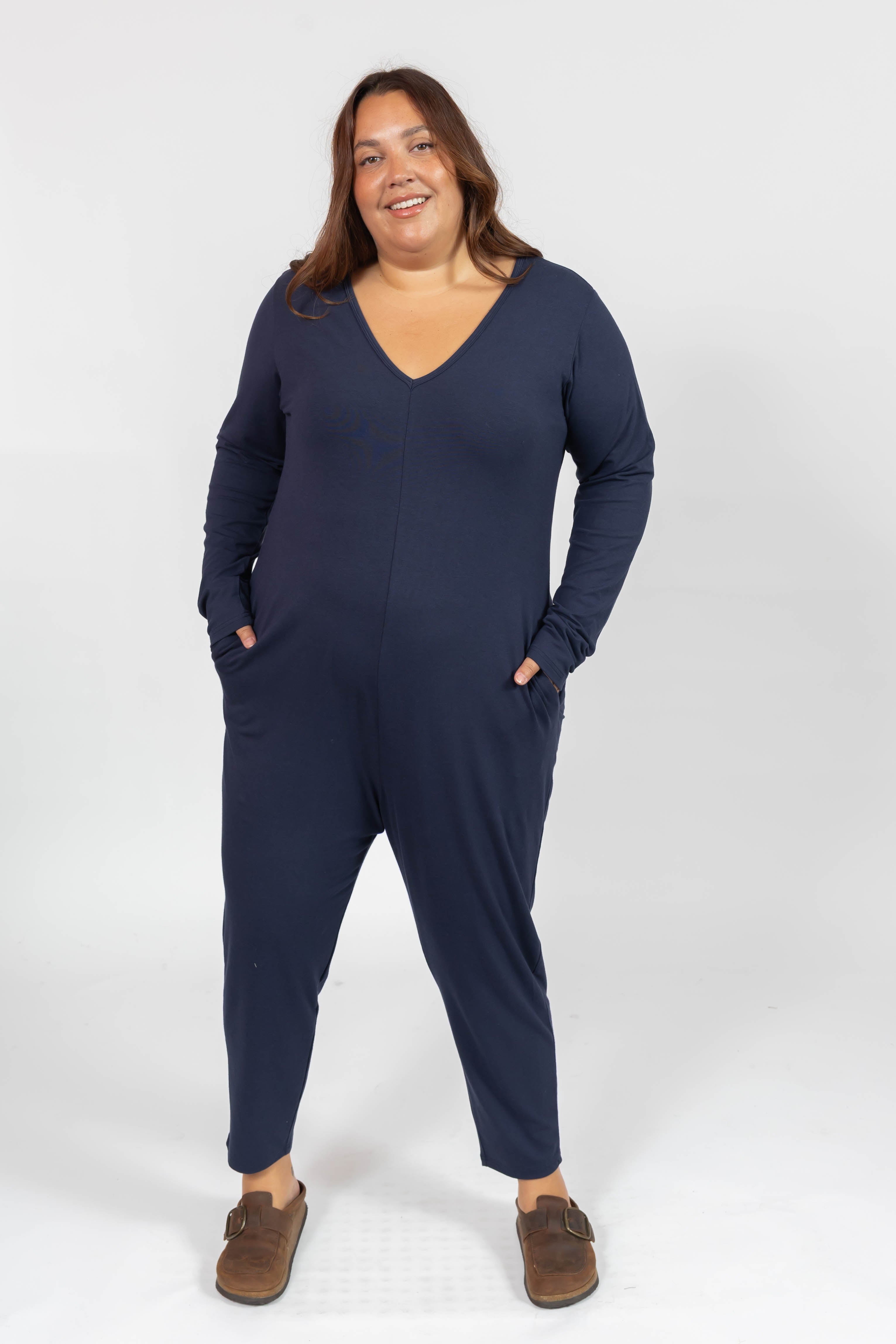 Friday Romper in Dark Navy