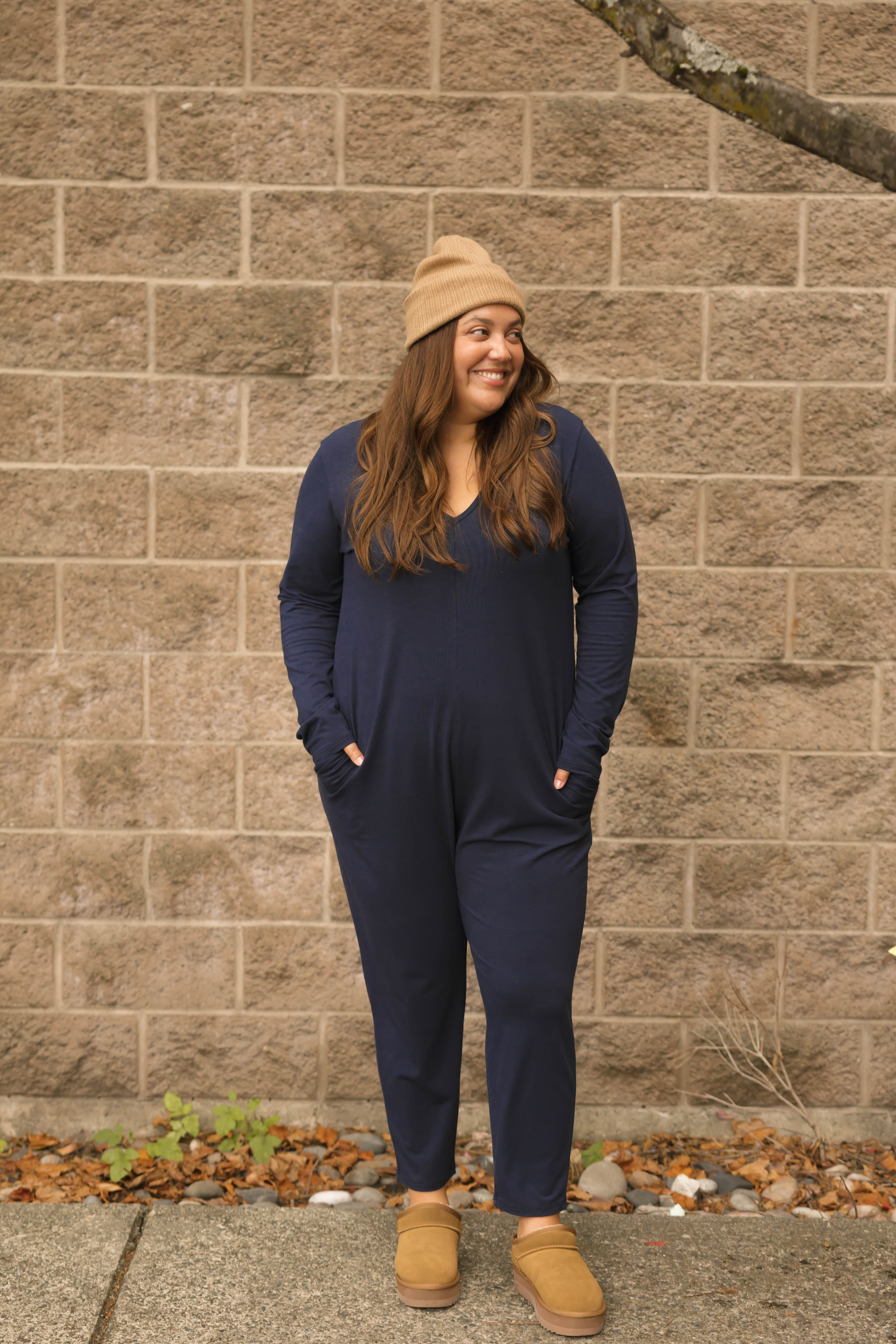 Friday Romper in Dark Navy