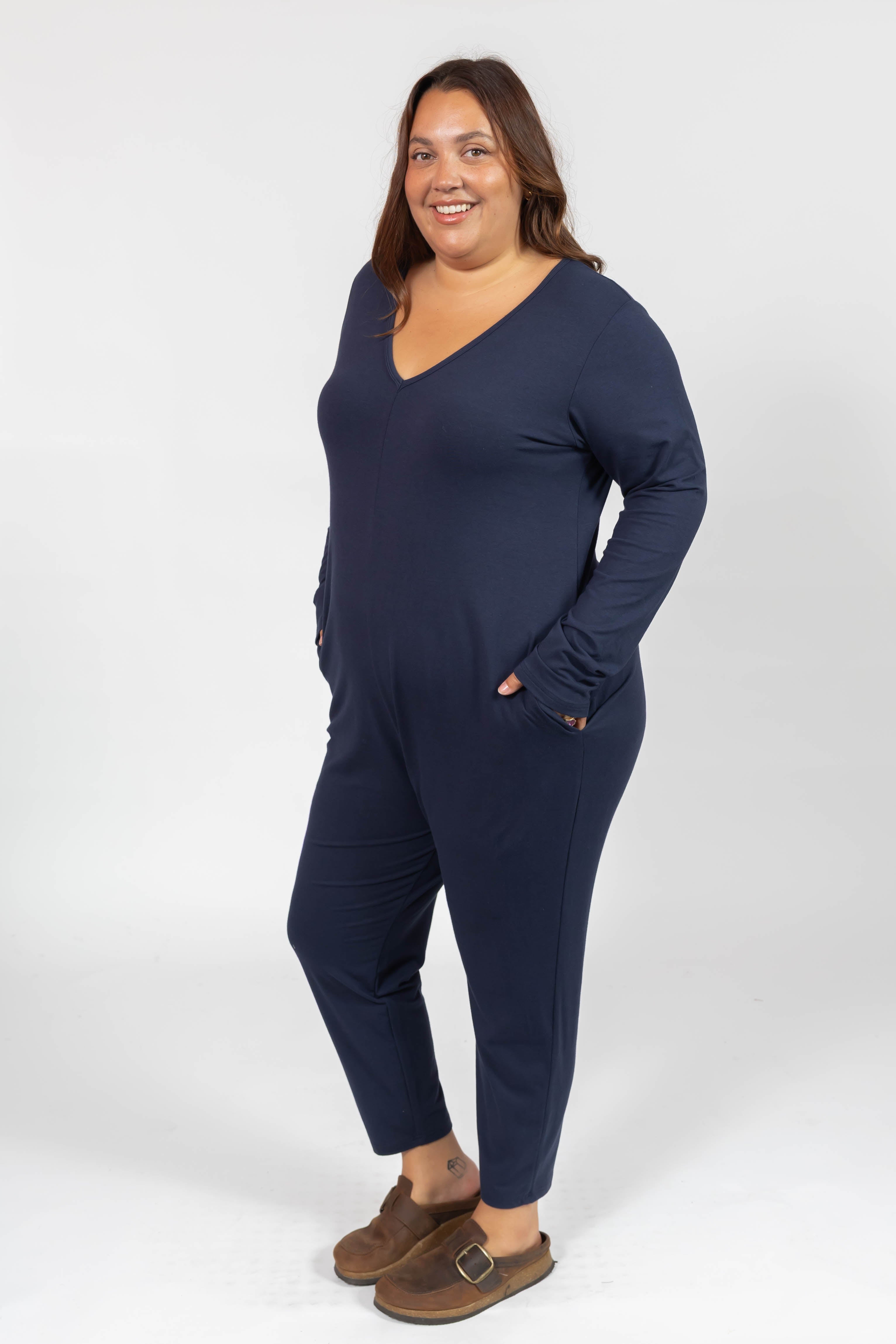 Friday Romper in Dark Navy