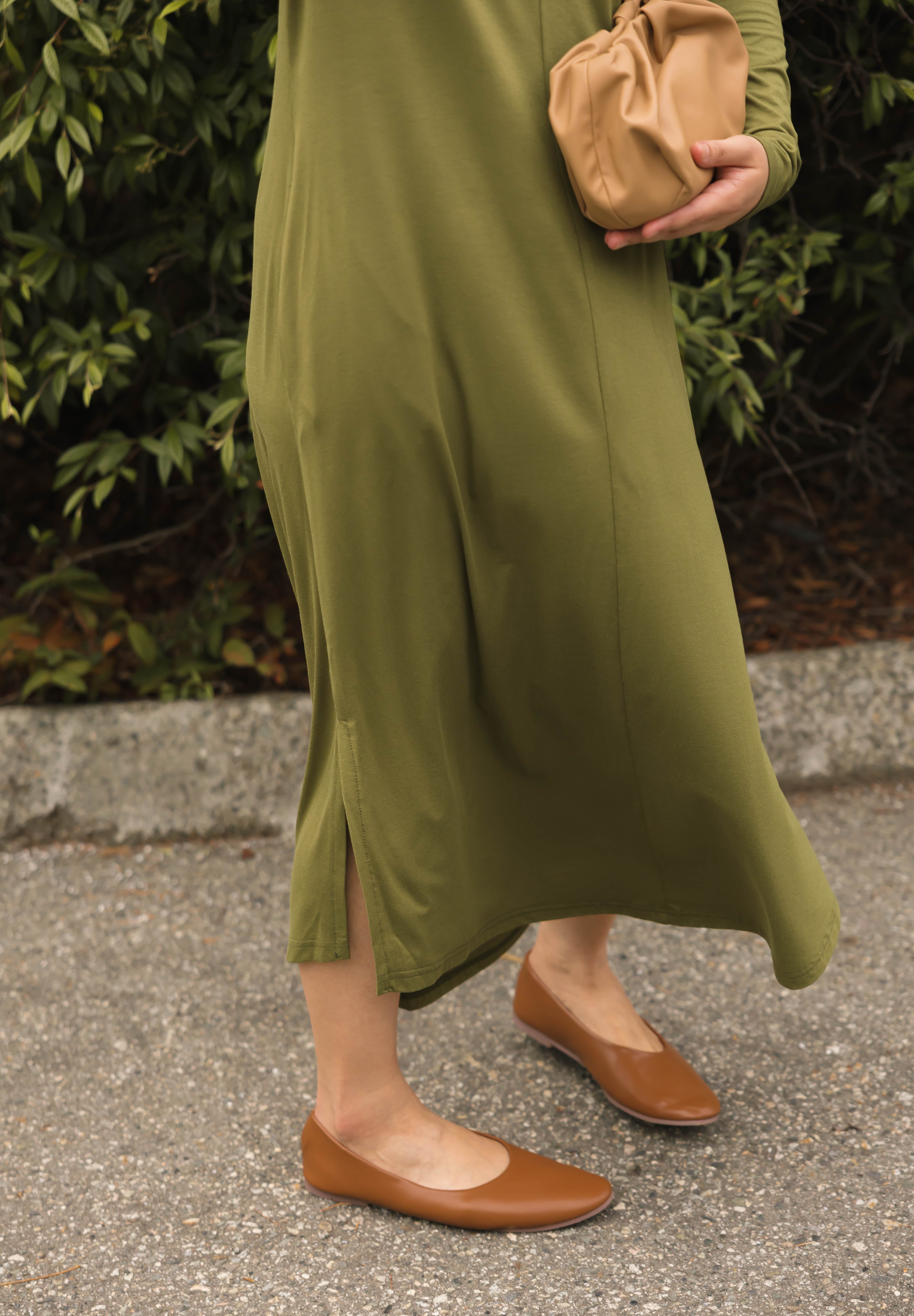 Friday Dress in Olive Green