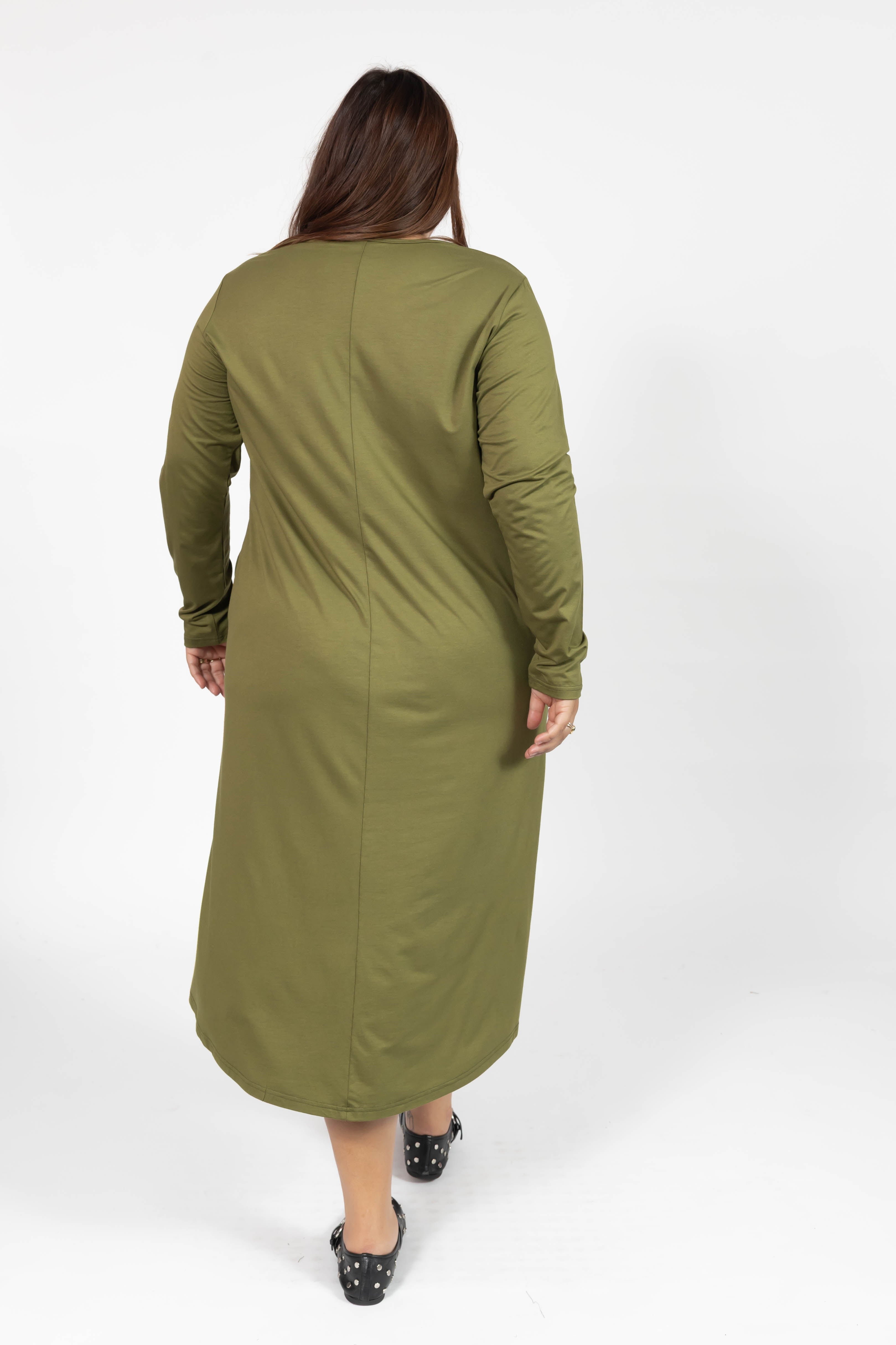 Friday Dress in Olive Green