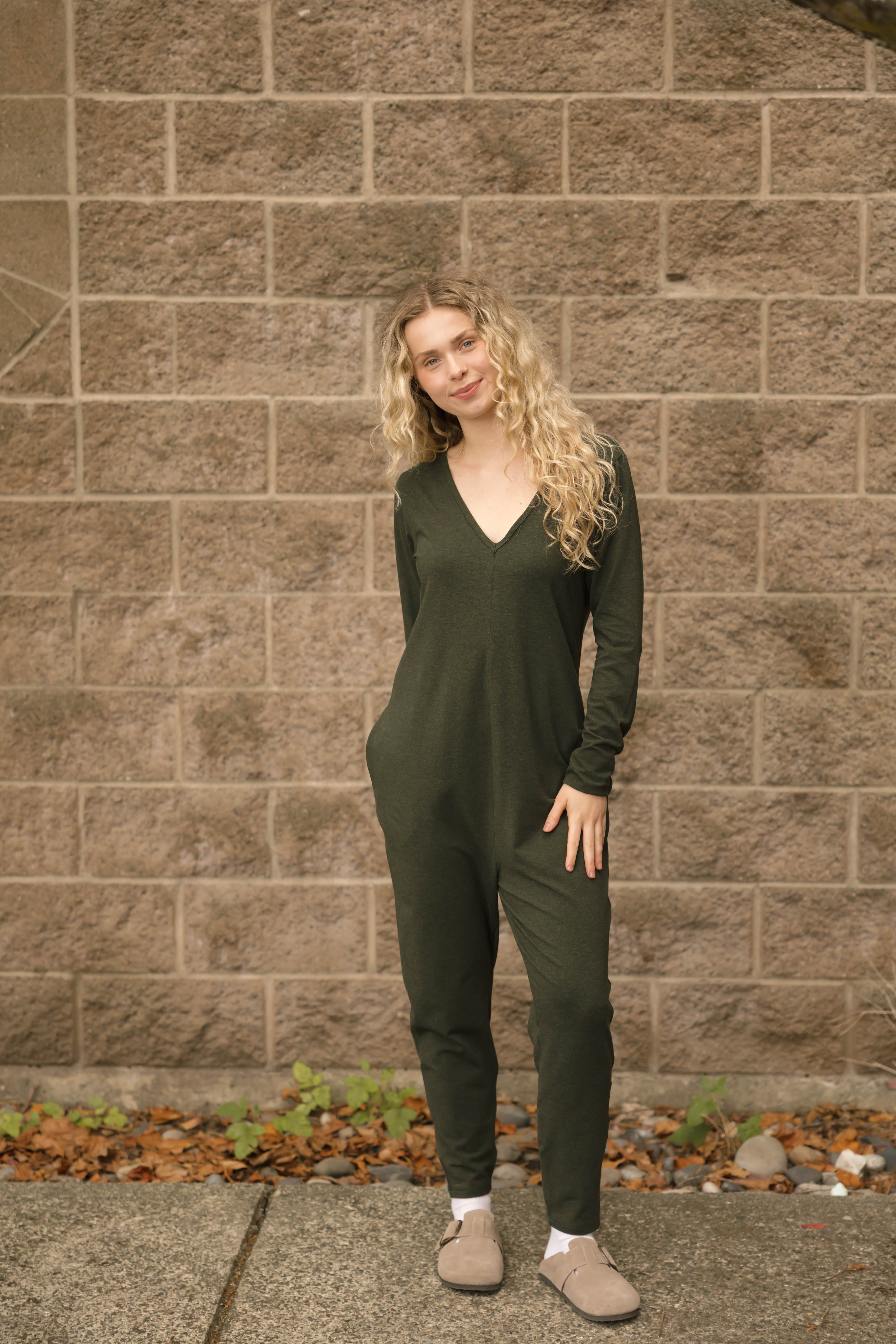 Friday Romper in Heather Forest