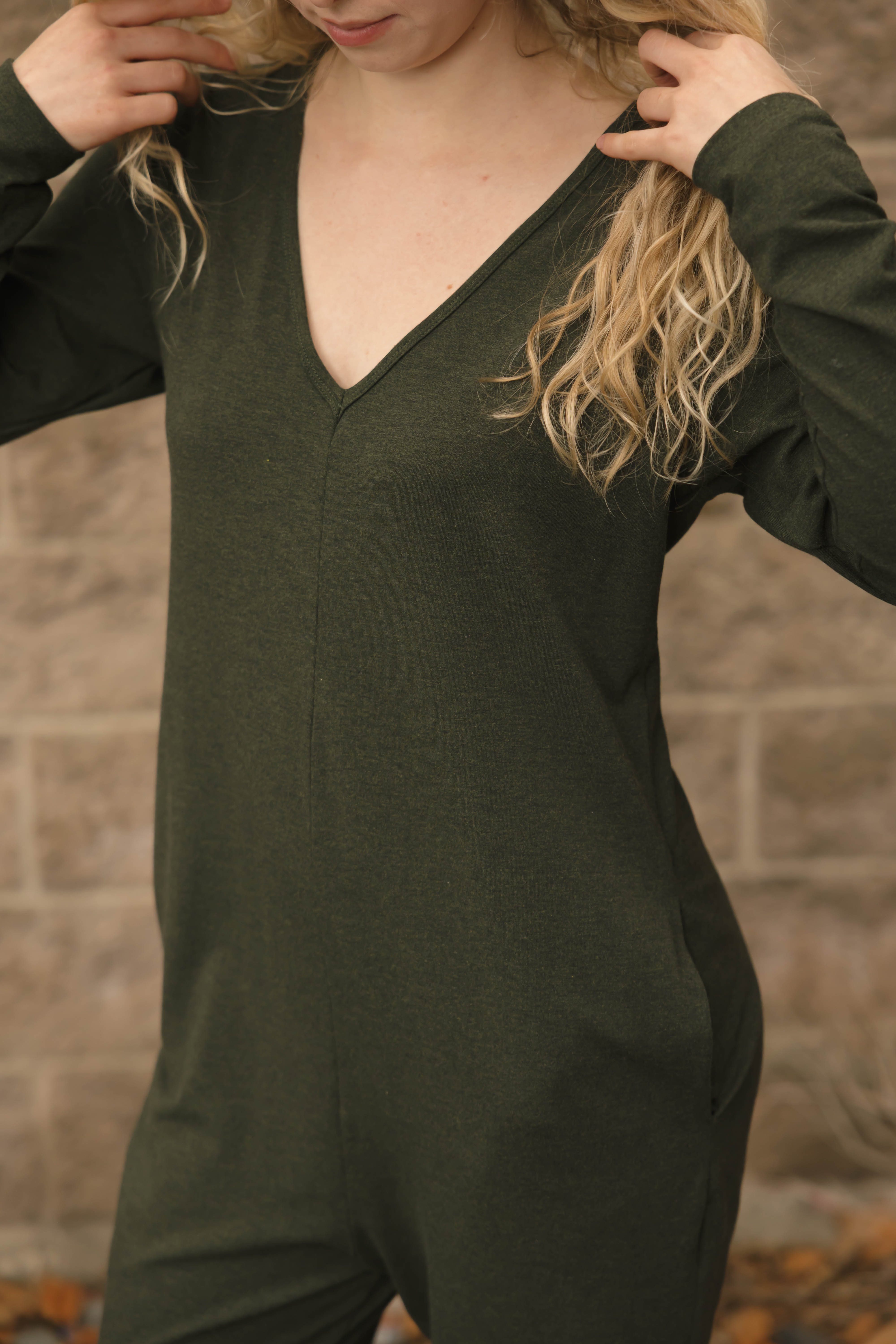 Friday Romper in Heather Forest