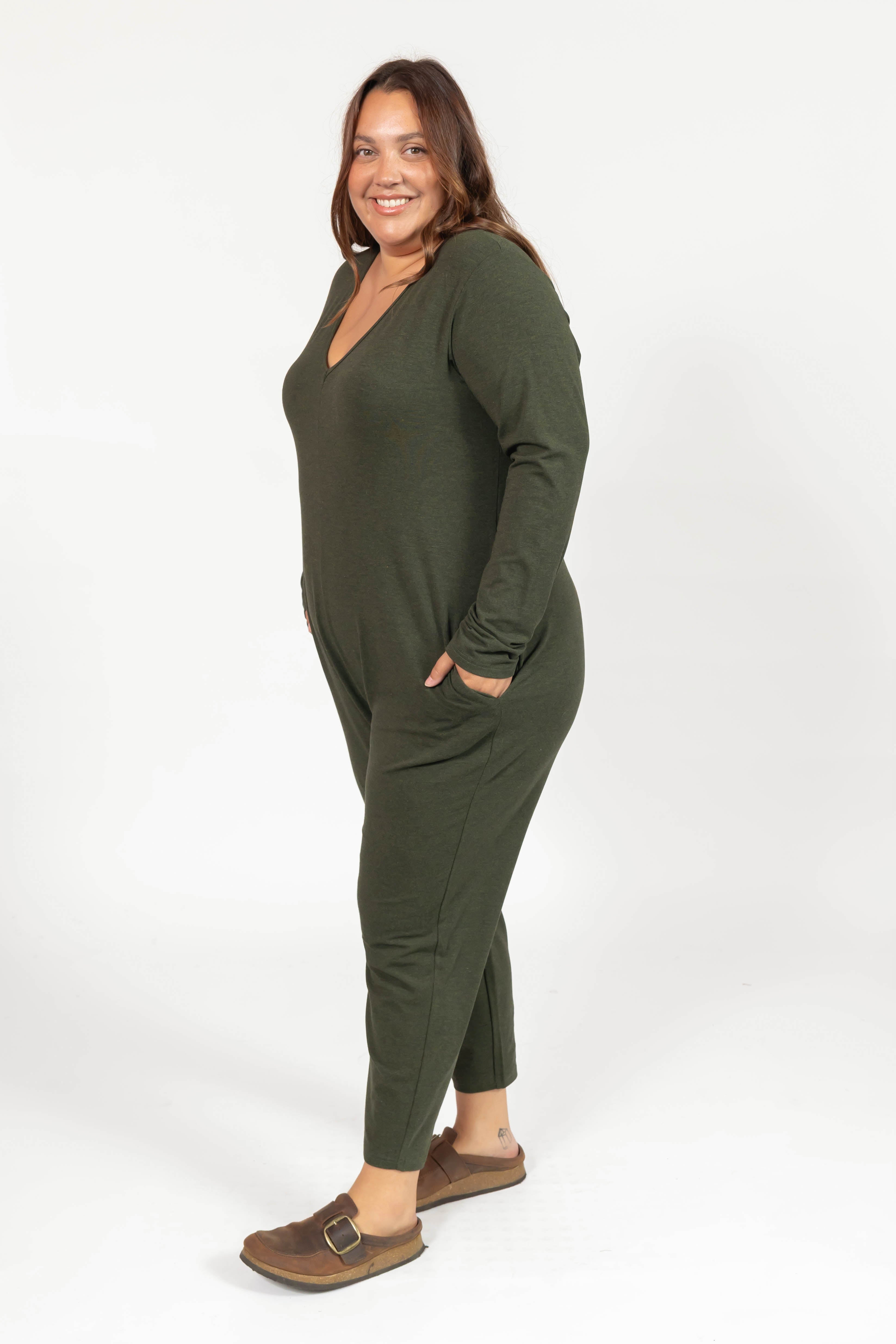 Friday Romper in Heather Forest