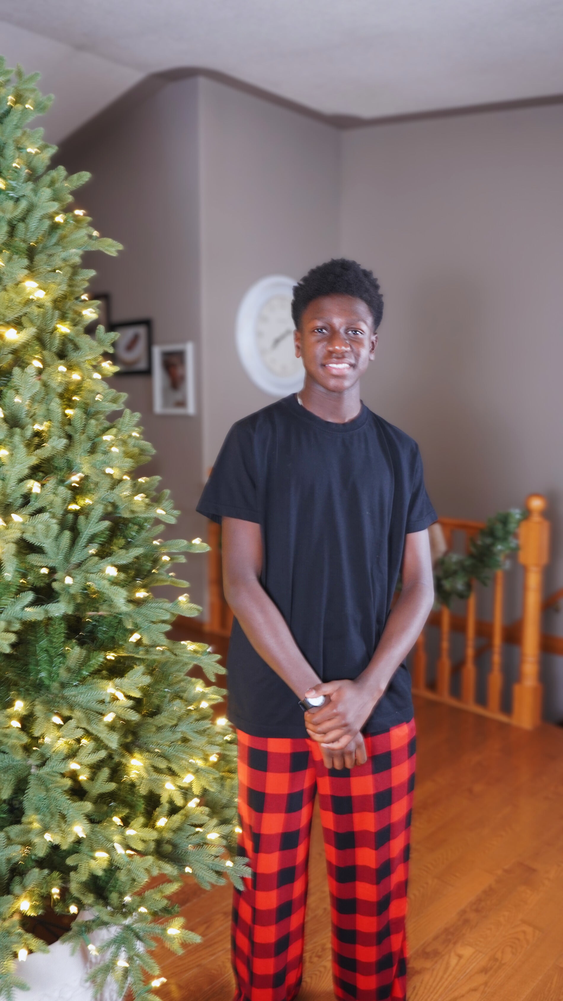 Unisex Friday Straight Leg Pant in Red Buffalo Plaid