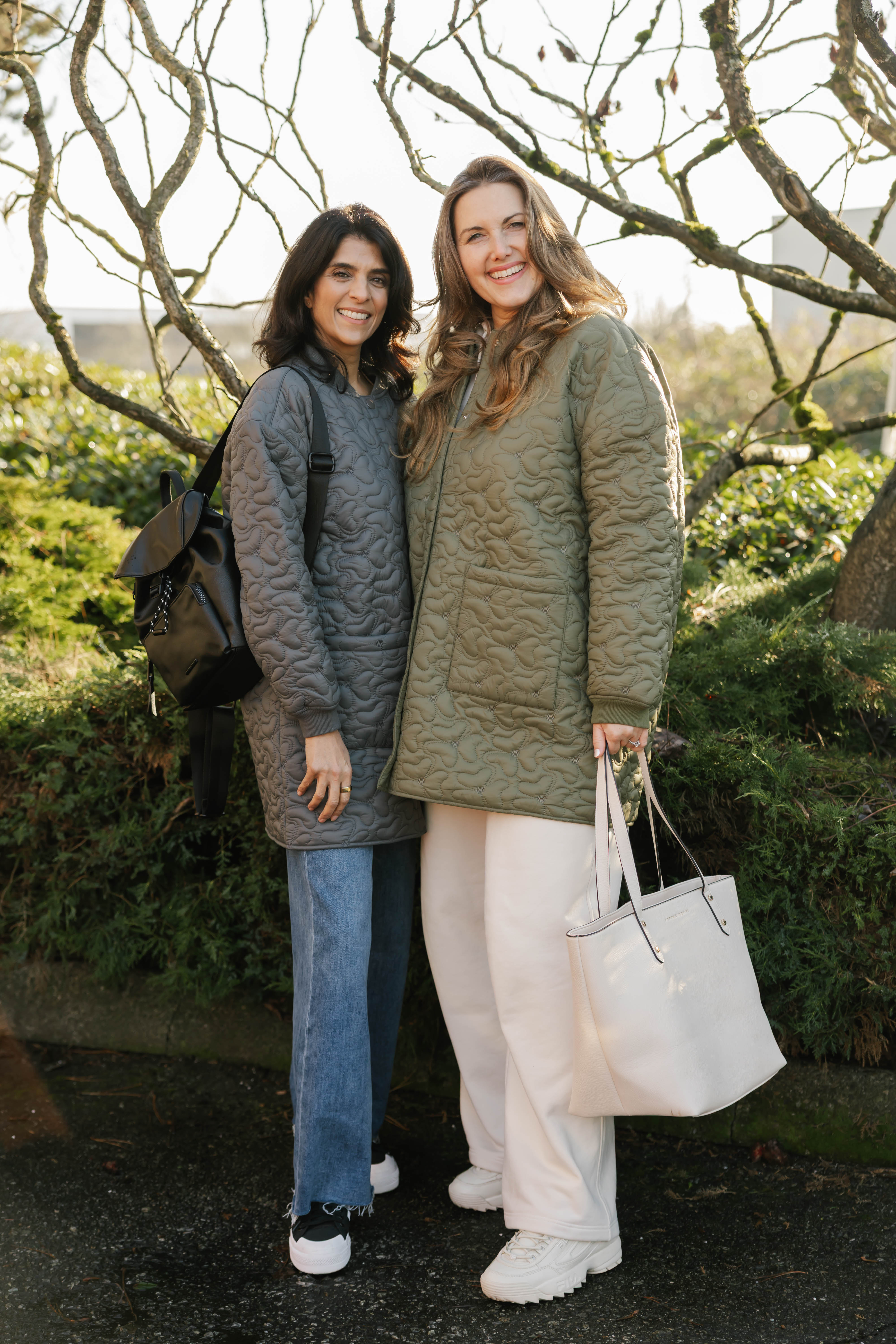 Carson Quilted Jacket in Burnt Olive