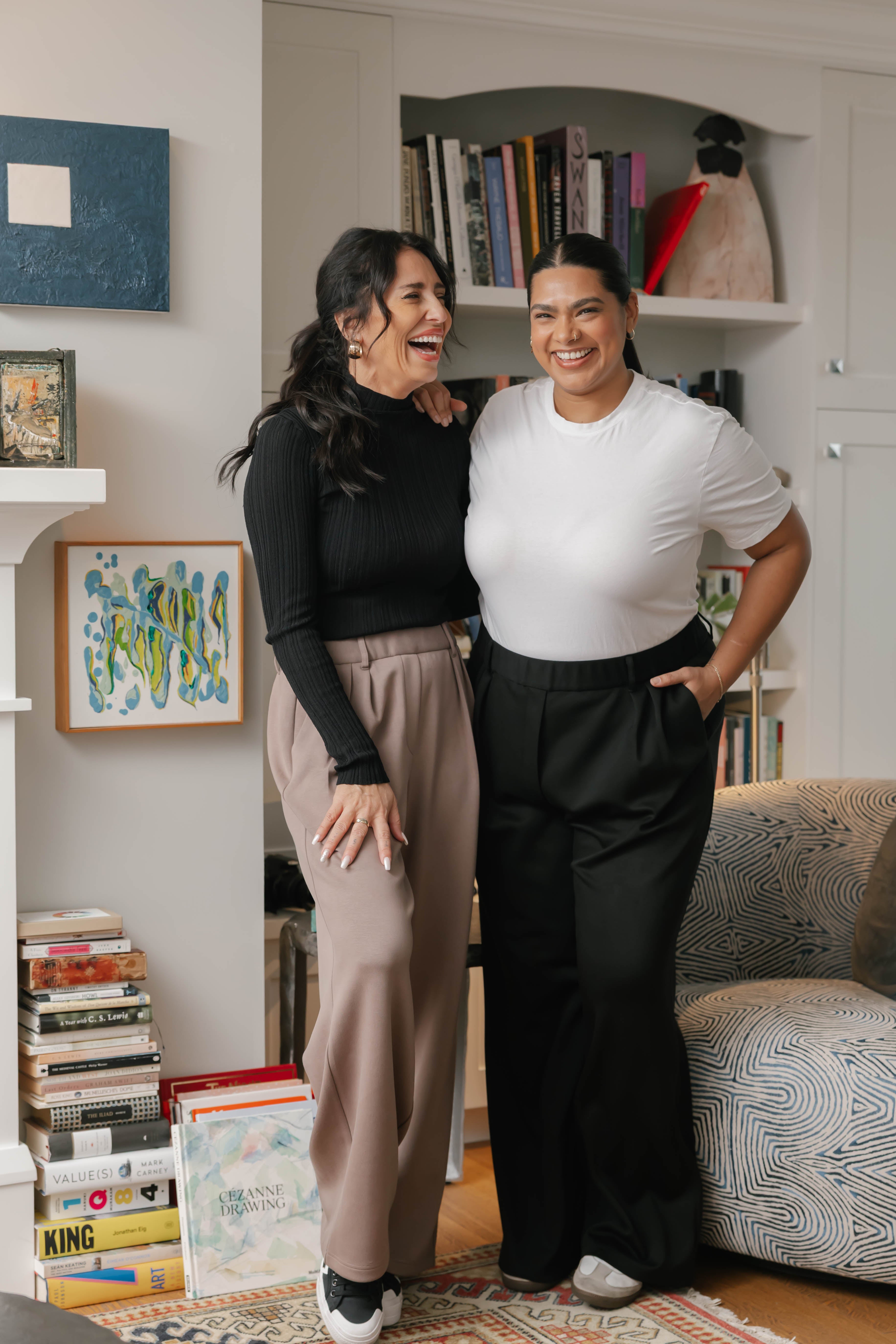 Halle Microscuba Pants in Midnight Black