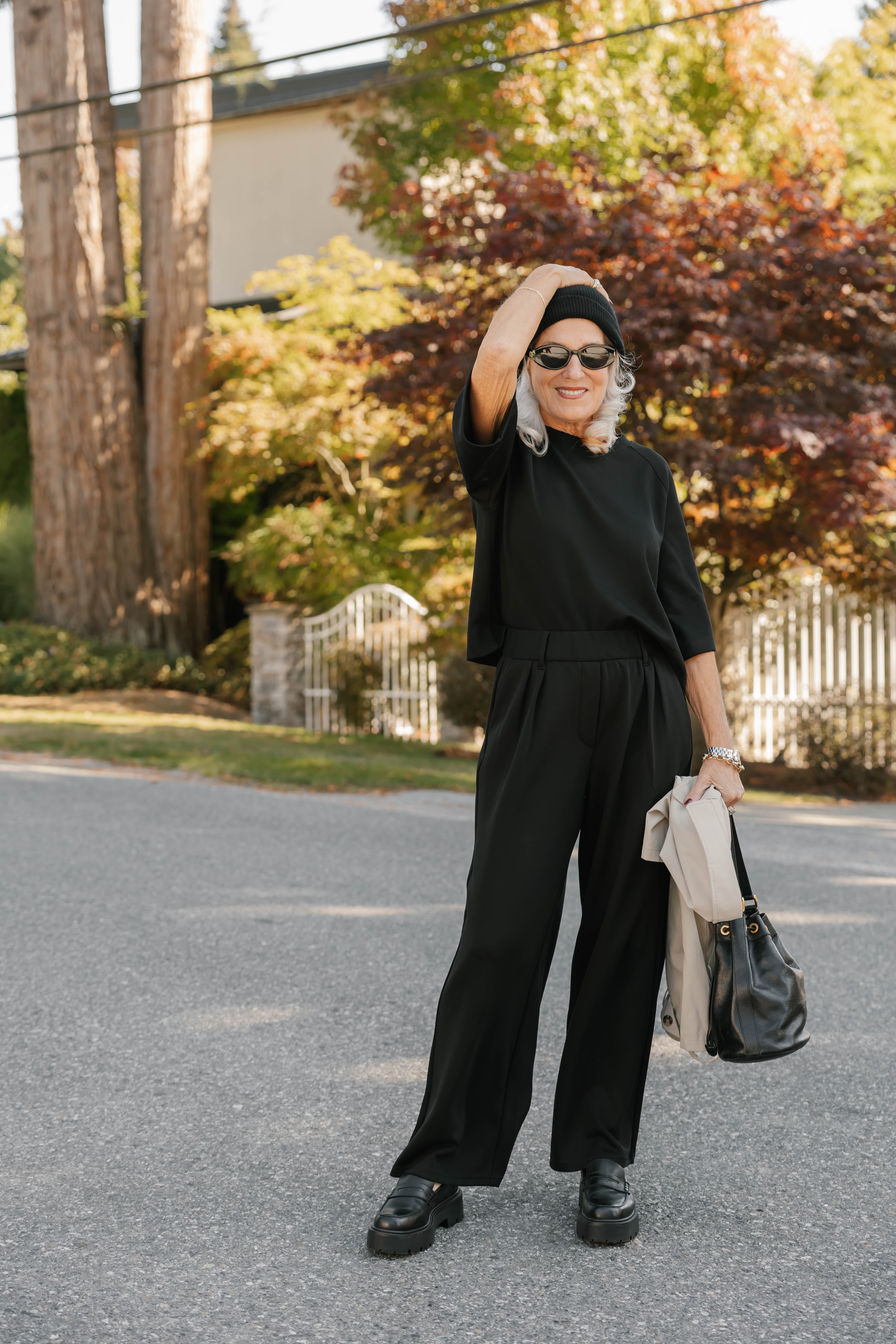 Halle Microscuba Pants in Midnight Black – Smash + Tess