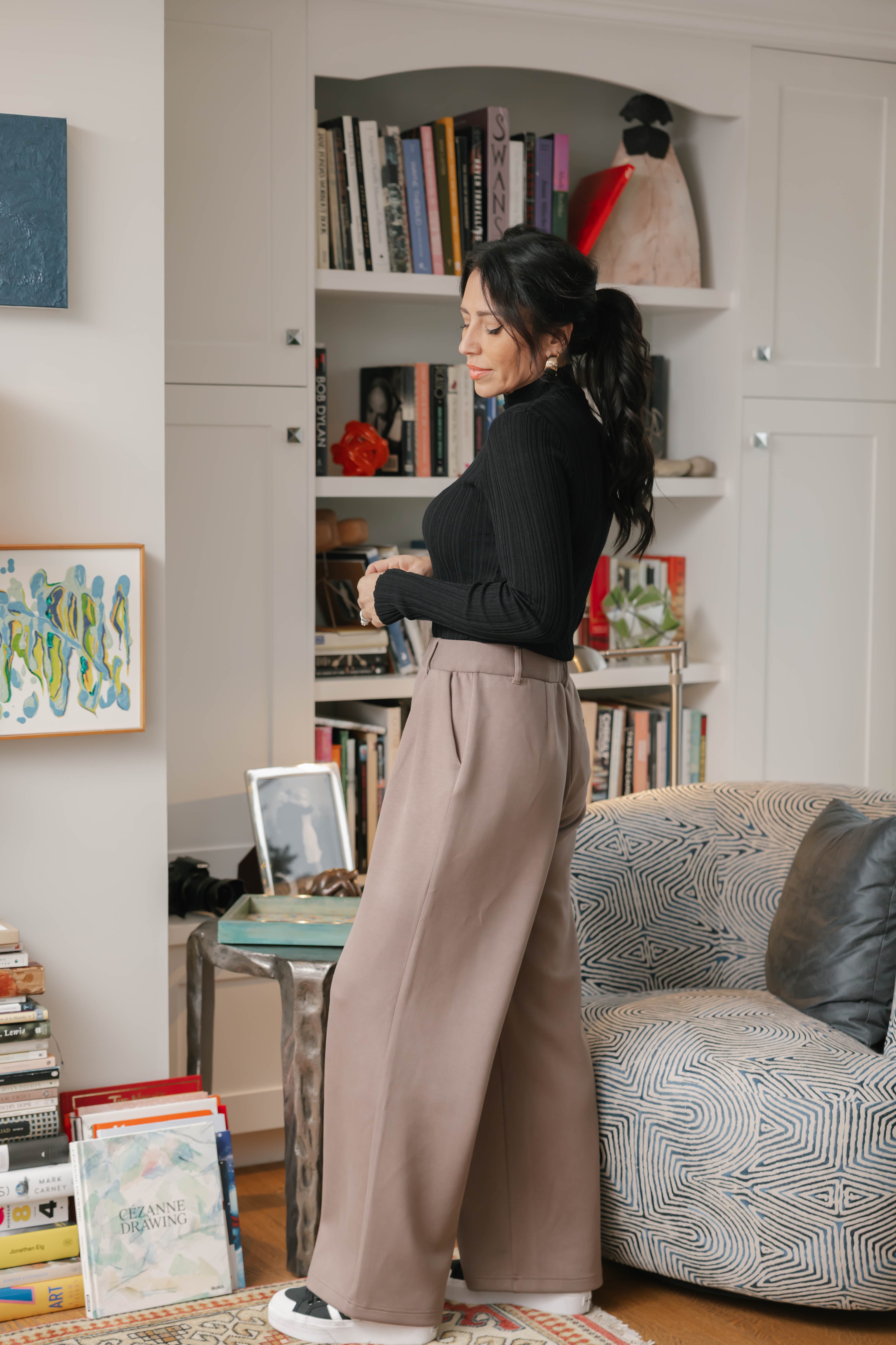 Halle Microscuba Pants in Taupe