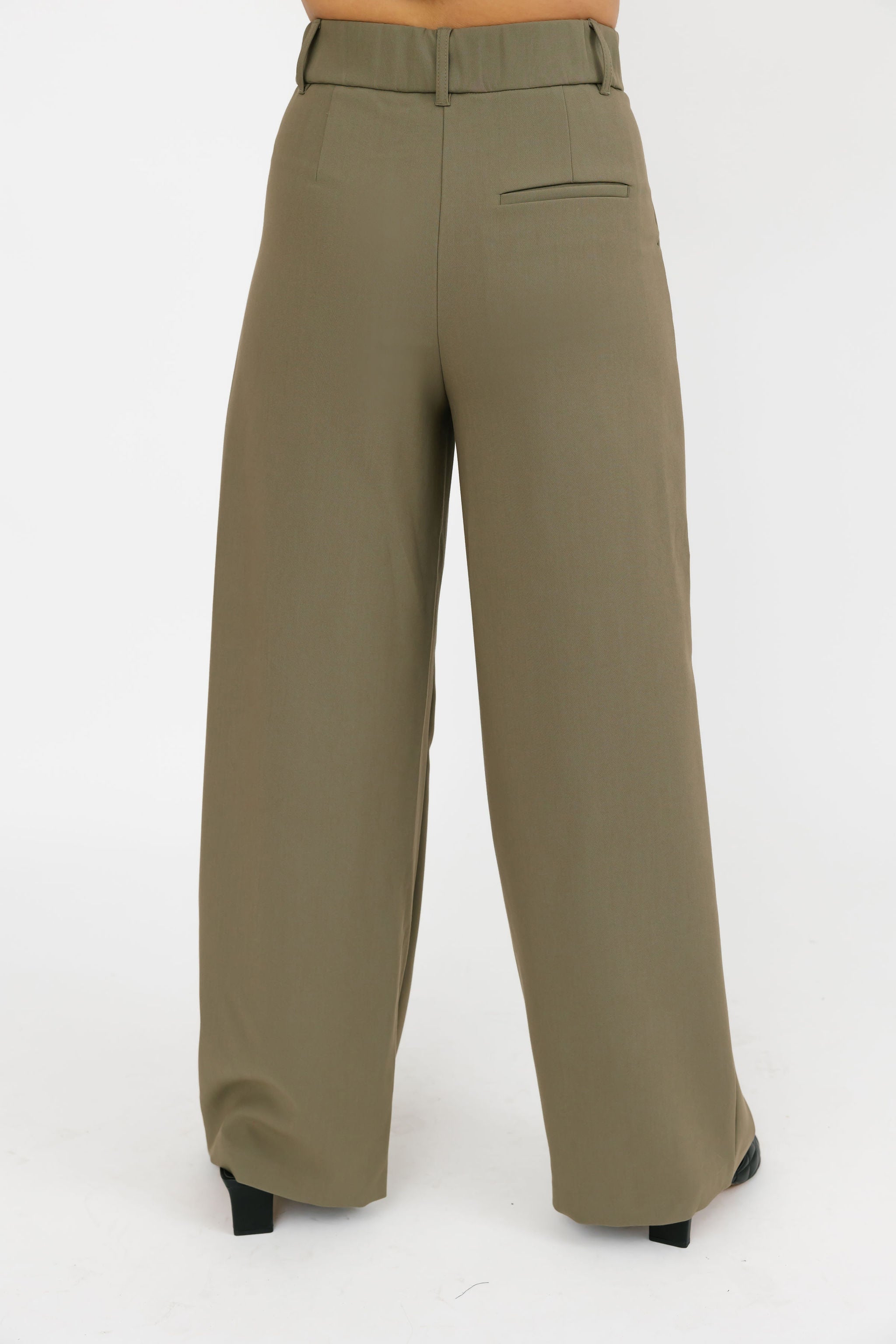 Harper Wide Leg Pant II in Deep Olive