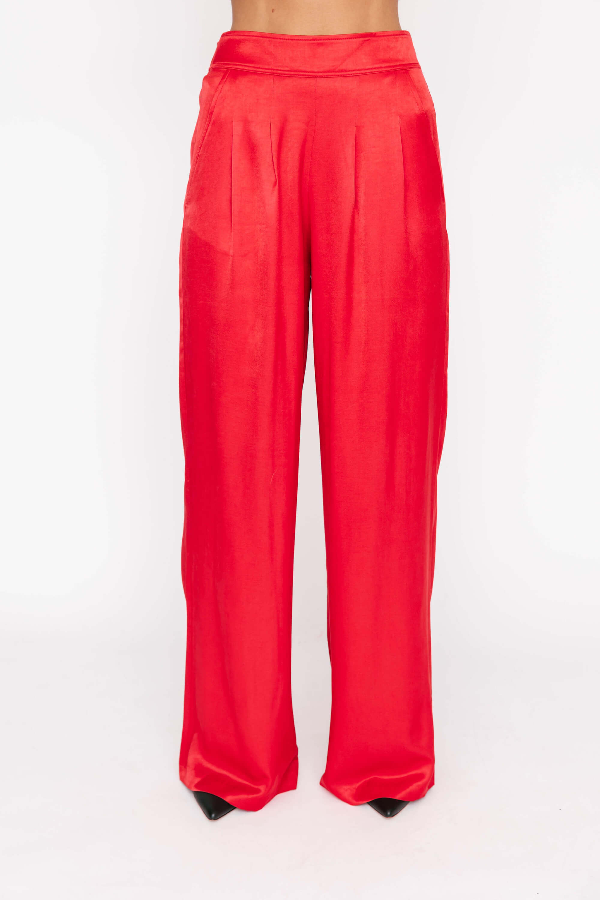 Smash + Tess Holden Wide Leg Pant in Ruby Red