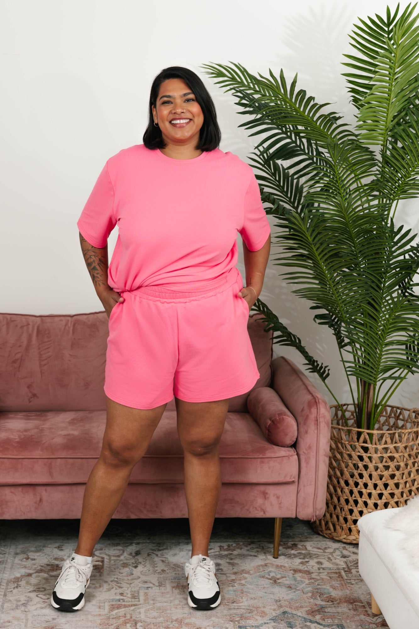 Hang Out Short in Ginger Pink