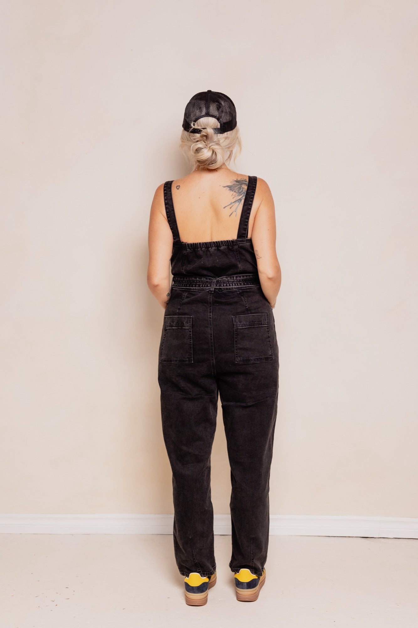 Dolly Jomper in Black Wash Denim