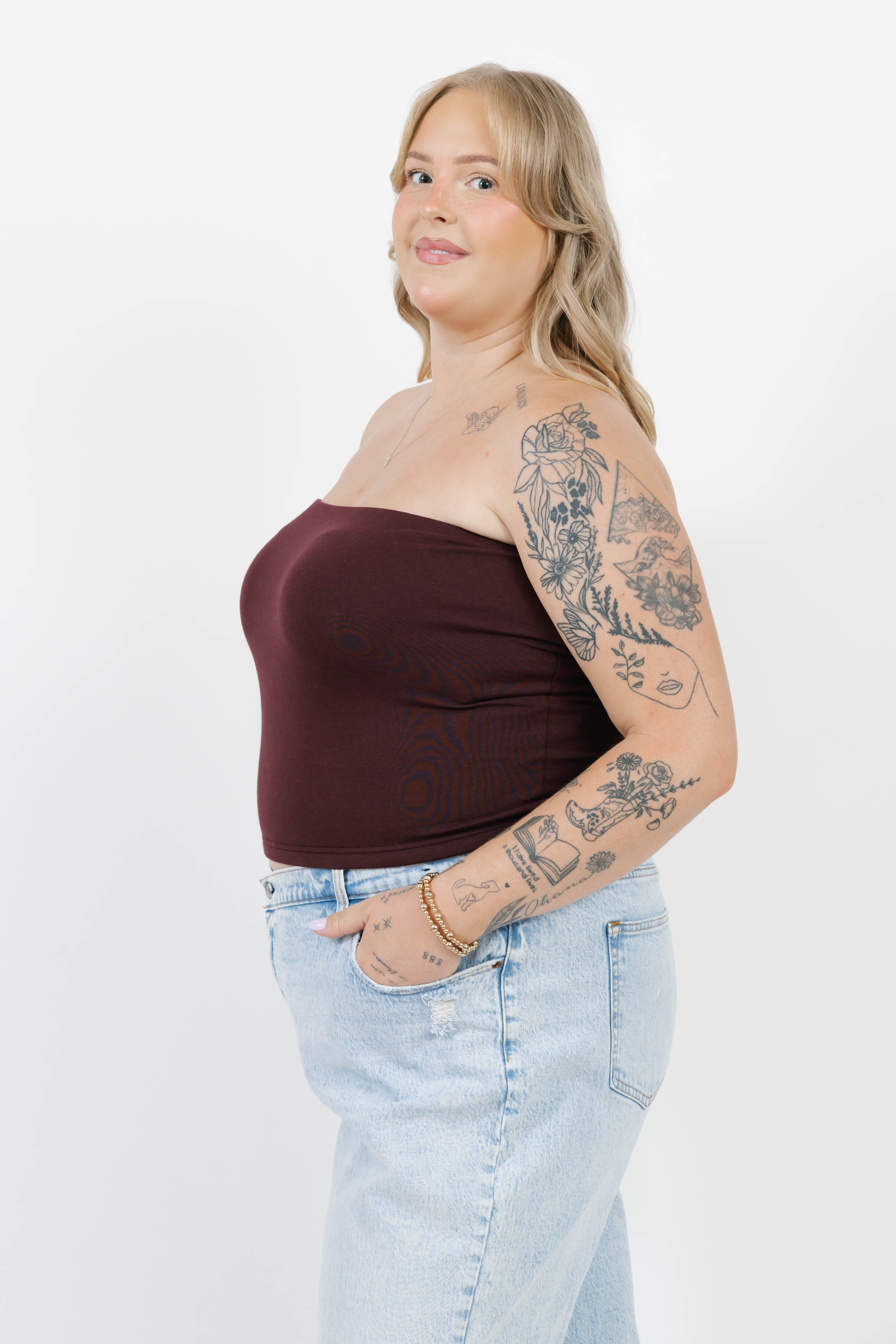 Body Love Tube Top in Cedarwood