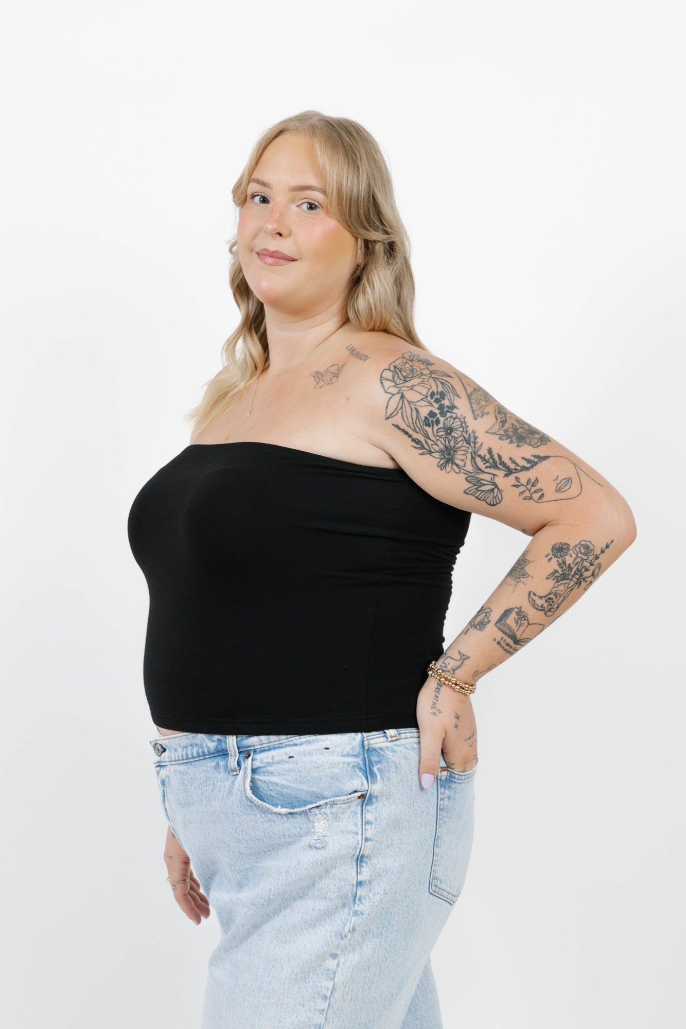 Body Love Tube Top in Midnight Black