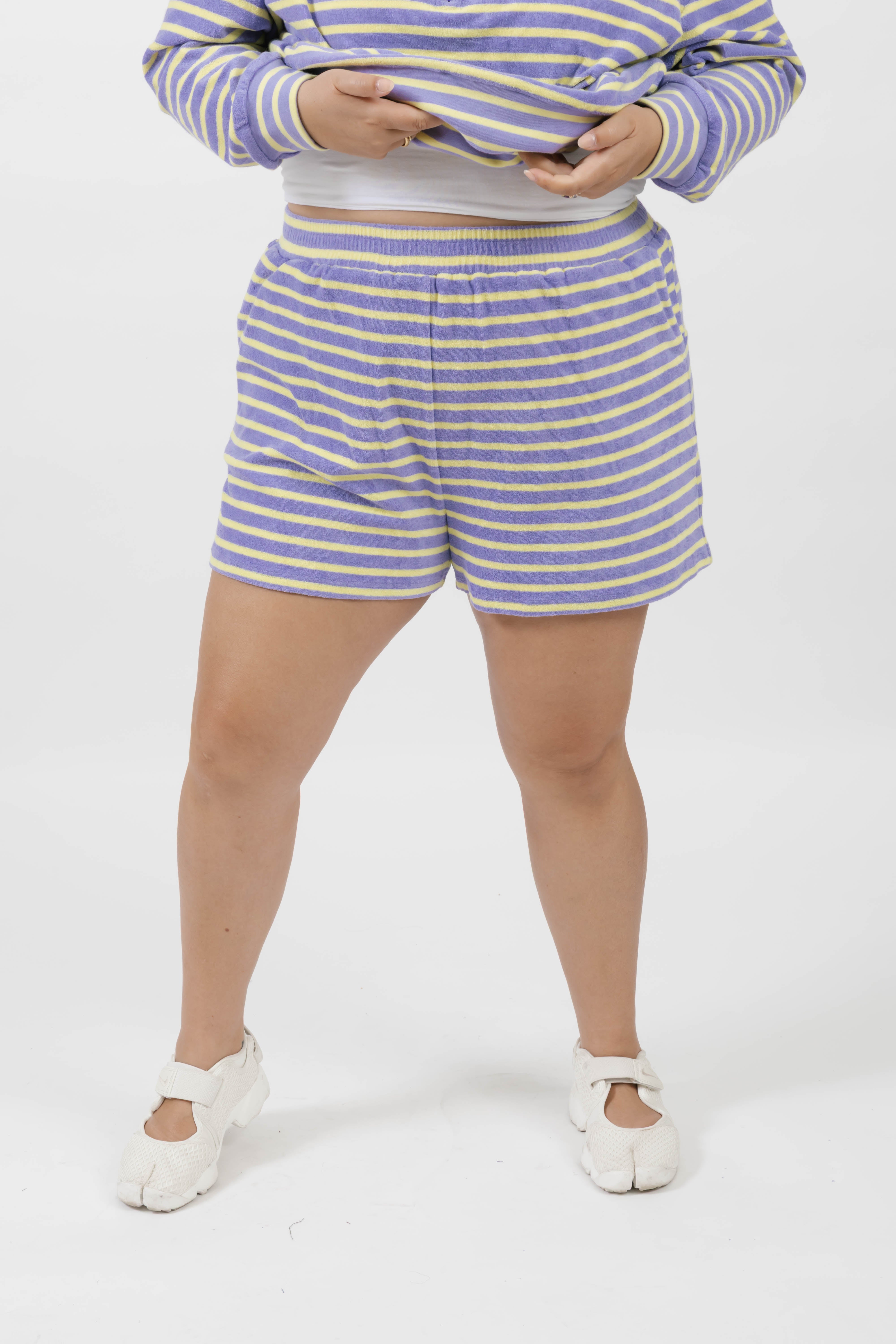 Kaitlyn Terry Short in Lilac/Sunshine Stripe