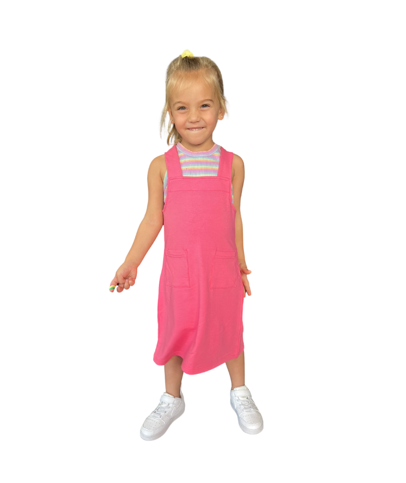 Kids Daphne Midi Dress in Ginger Pink