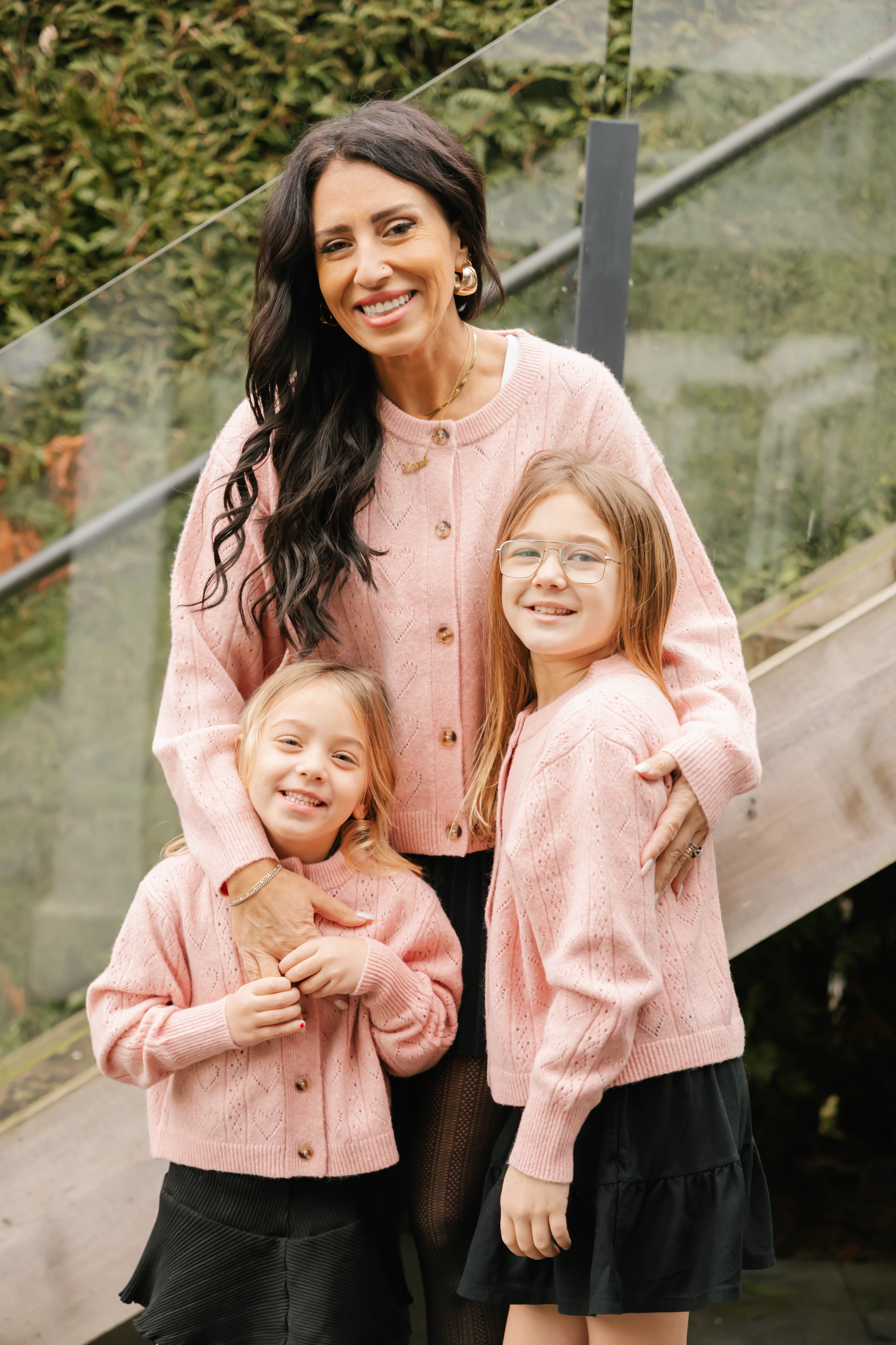 Kids Crush On You Cardigan in Soft Pink