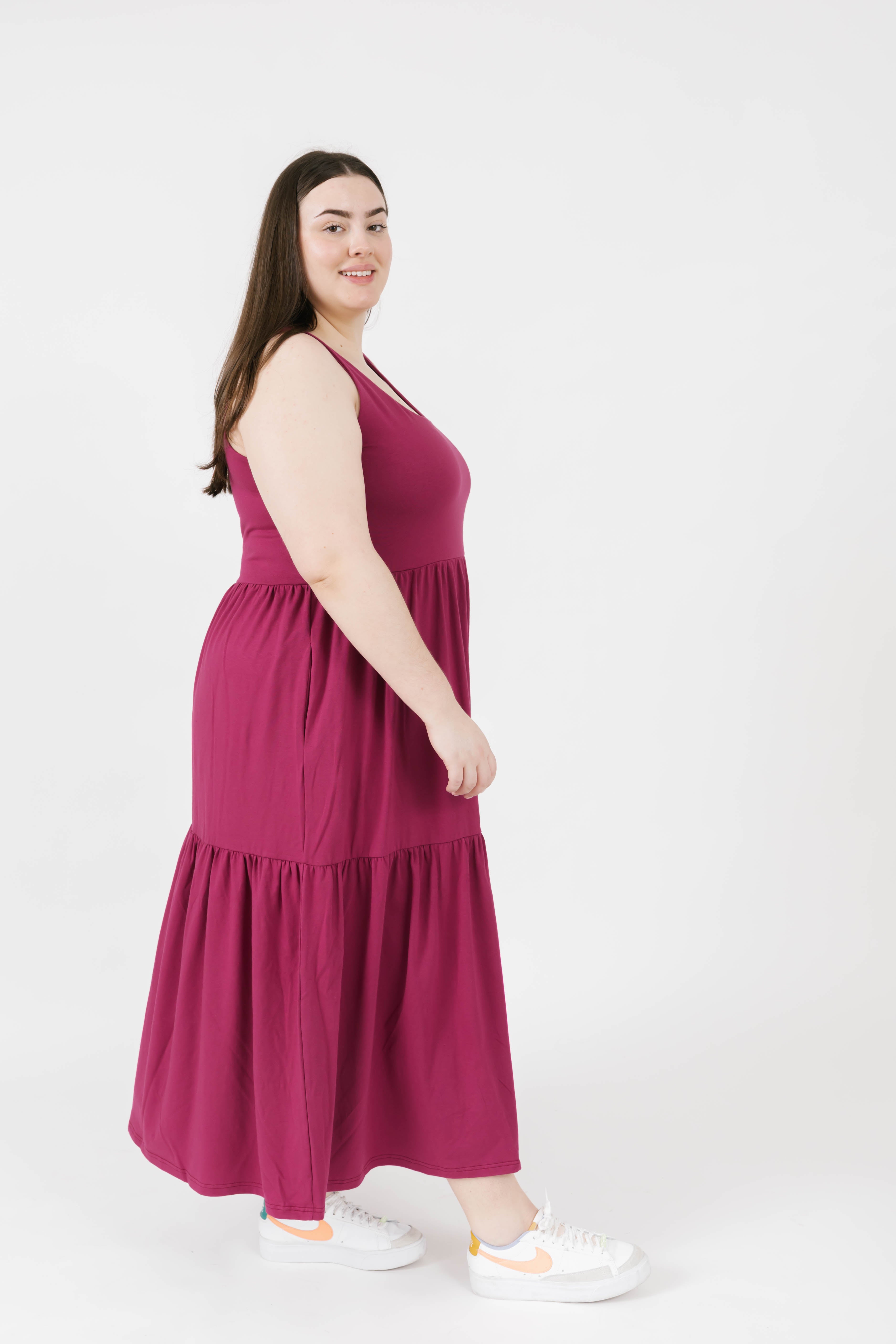 Lake Maxi Dress in Raspberry Rose