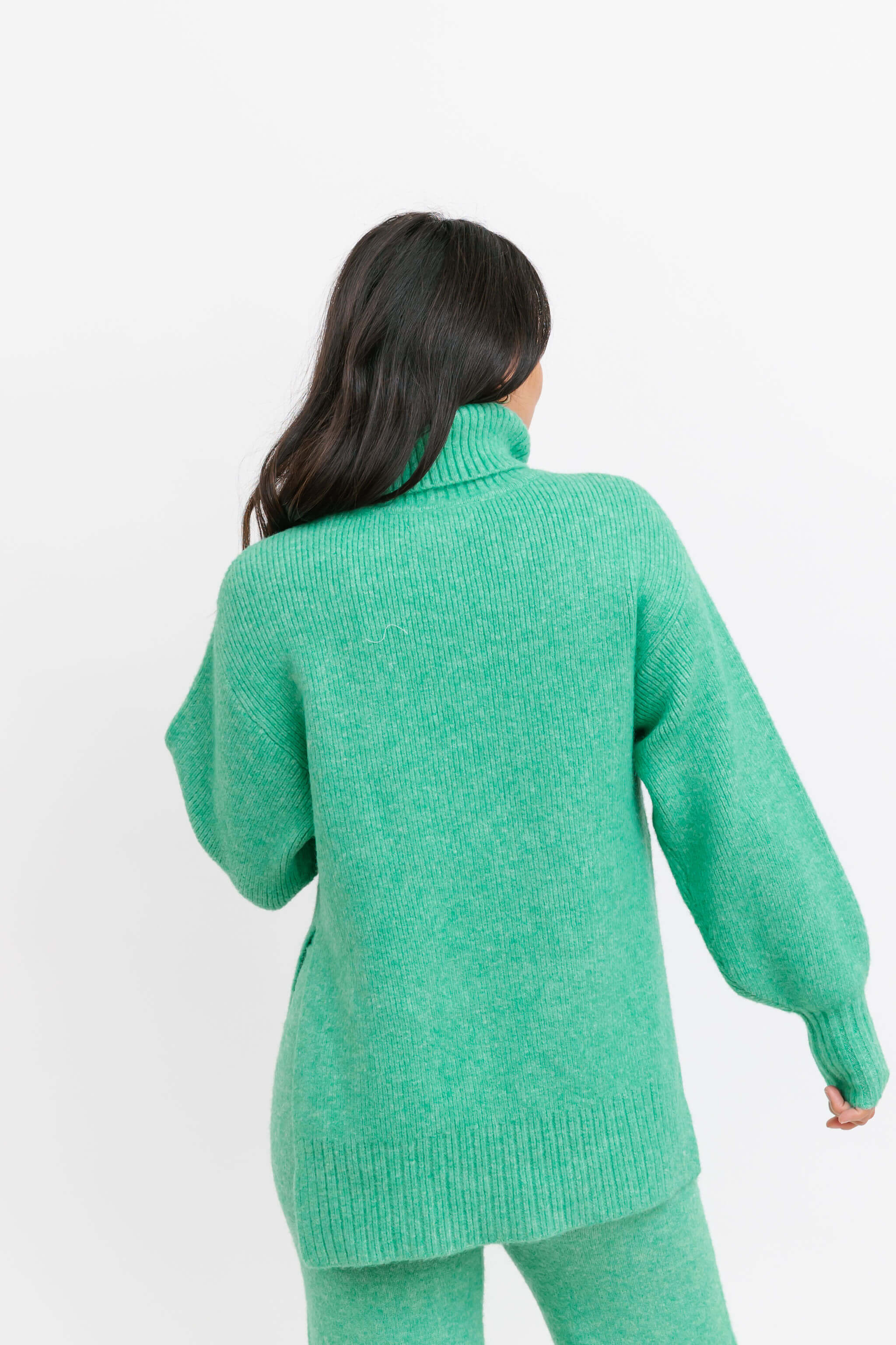 Smash + Tess Loren Turtleneck Sweater in Emerald Green