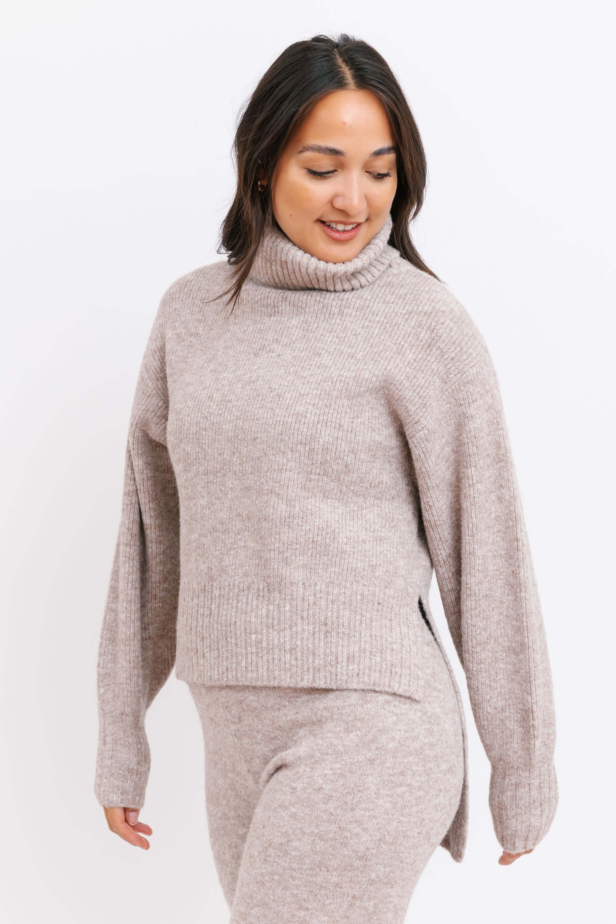 Smash + Tess Loren Turtleneck Sweater in Latte