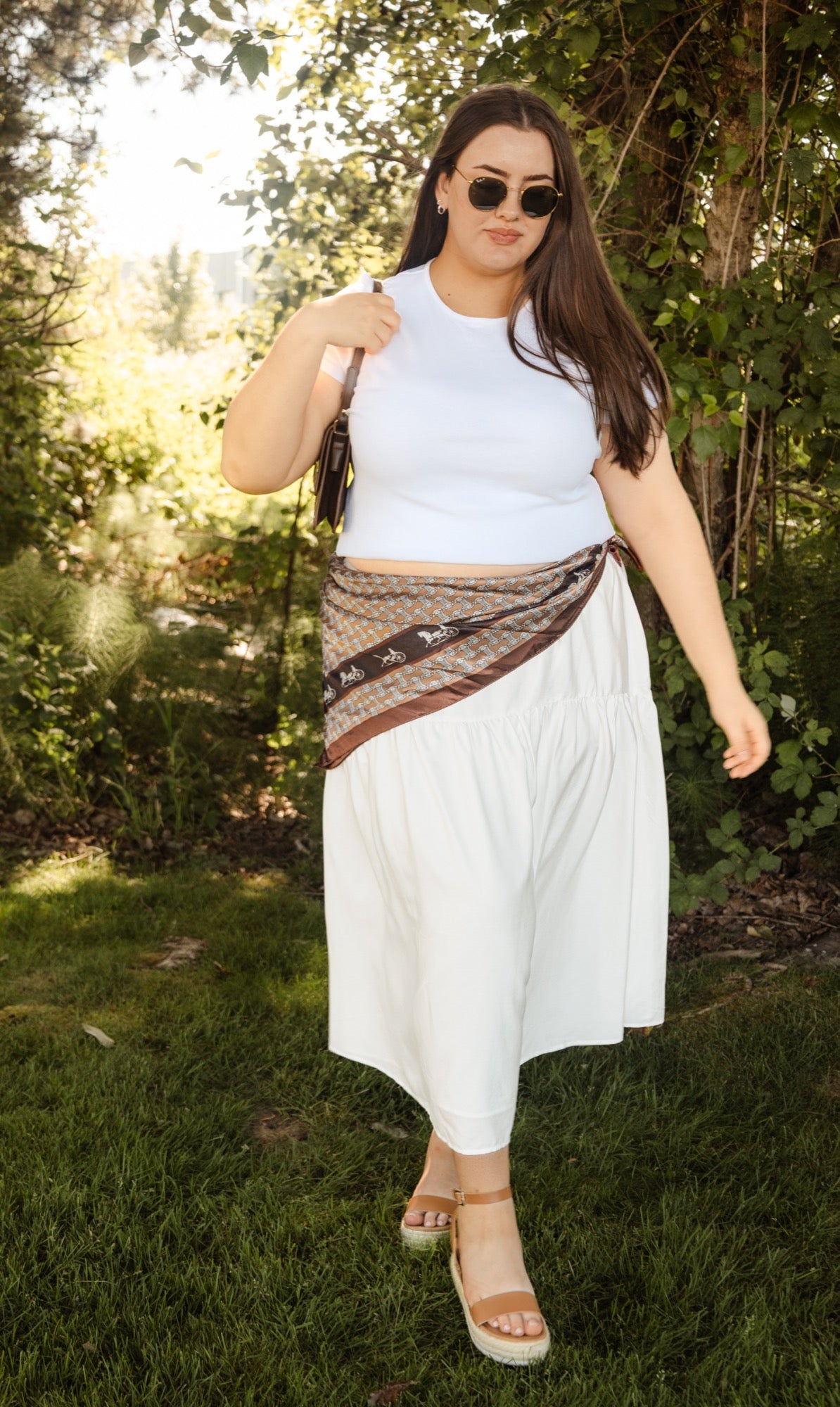 Maria Midi Skirt in Soft Cream
