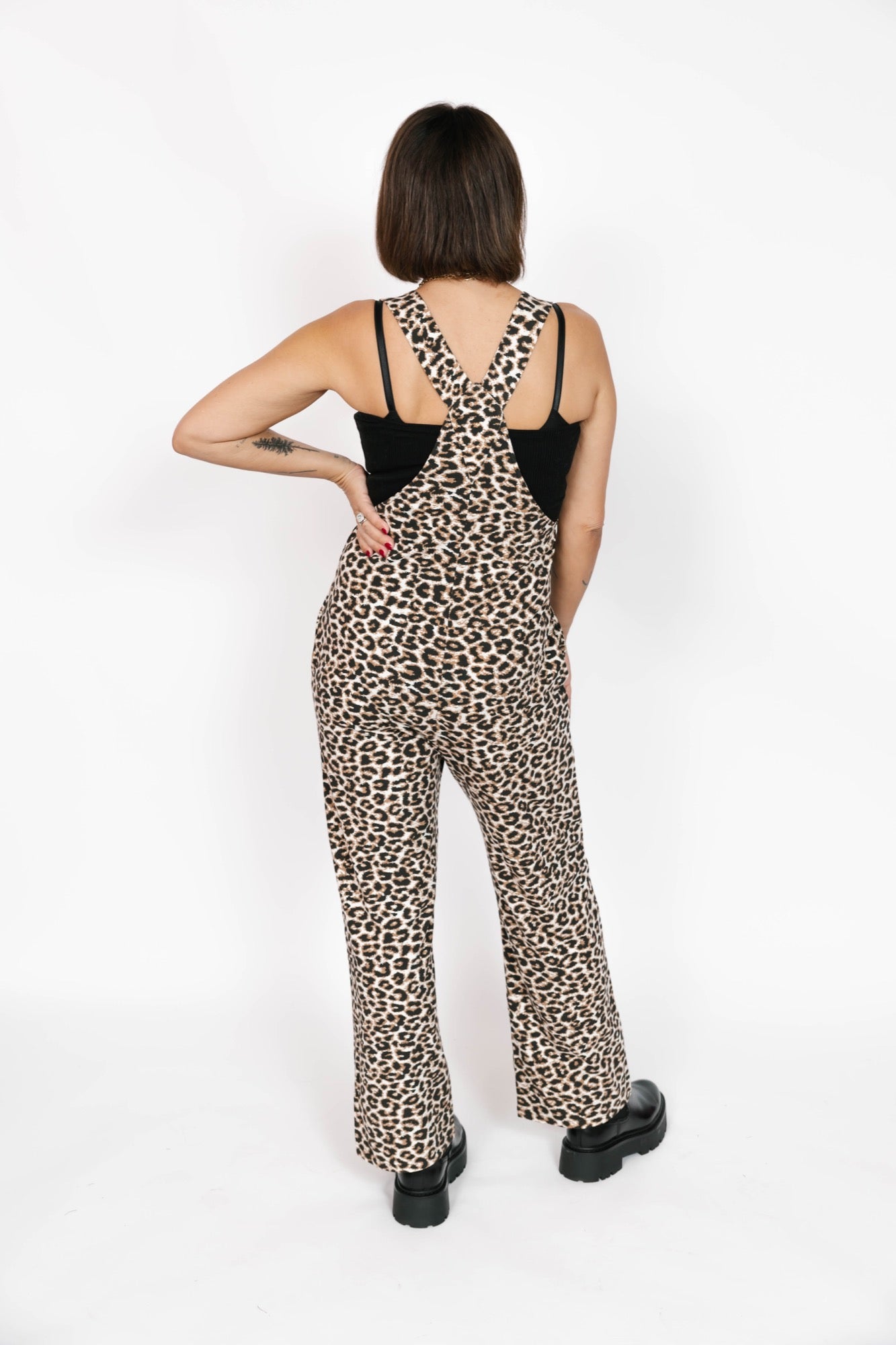 Mia Romperalls - Full Length - in Leopard