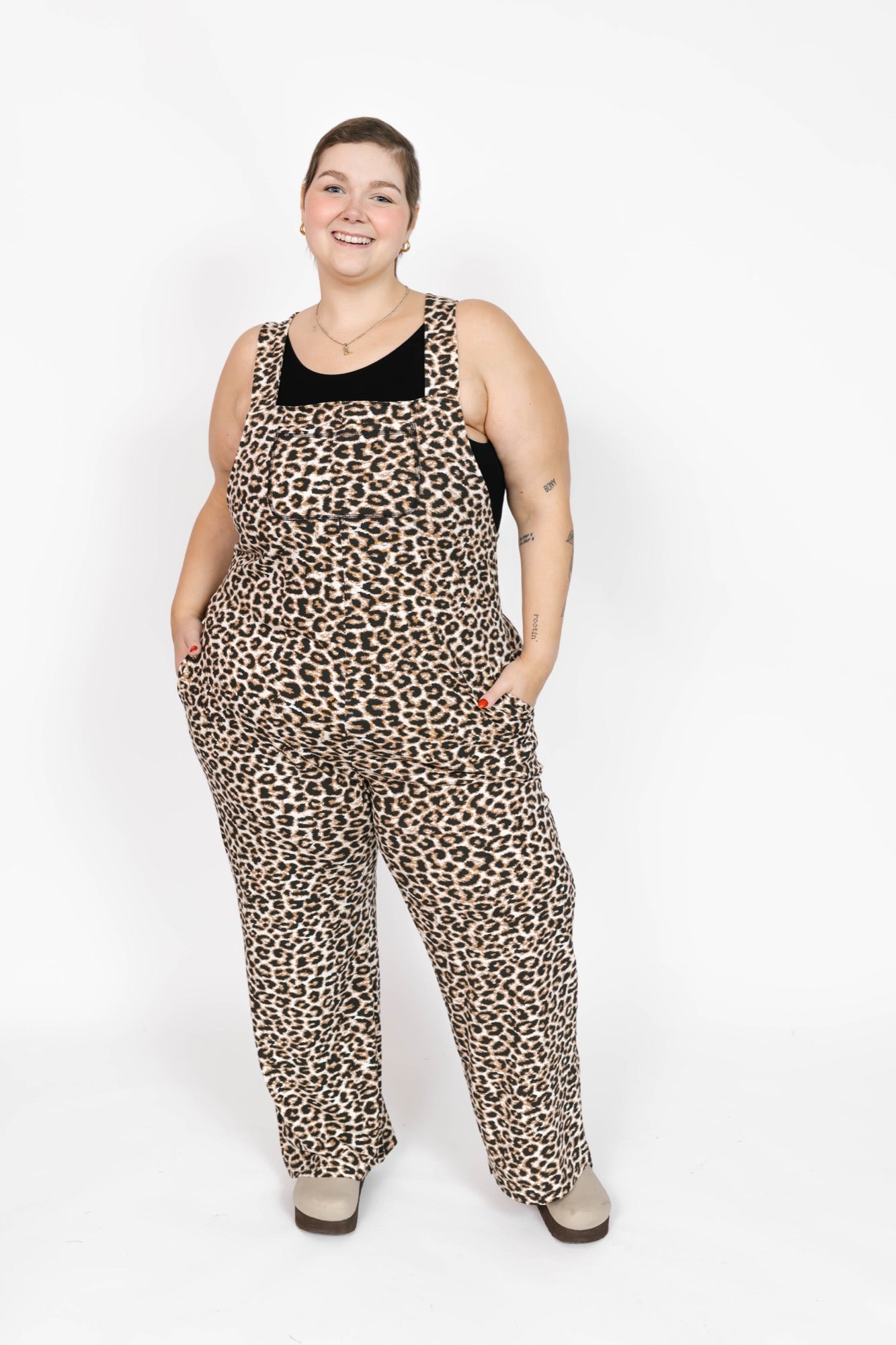 Mia Romperalls - Full Length - in Leopard