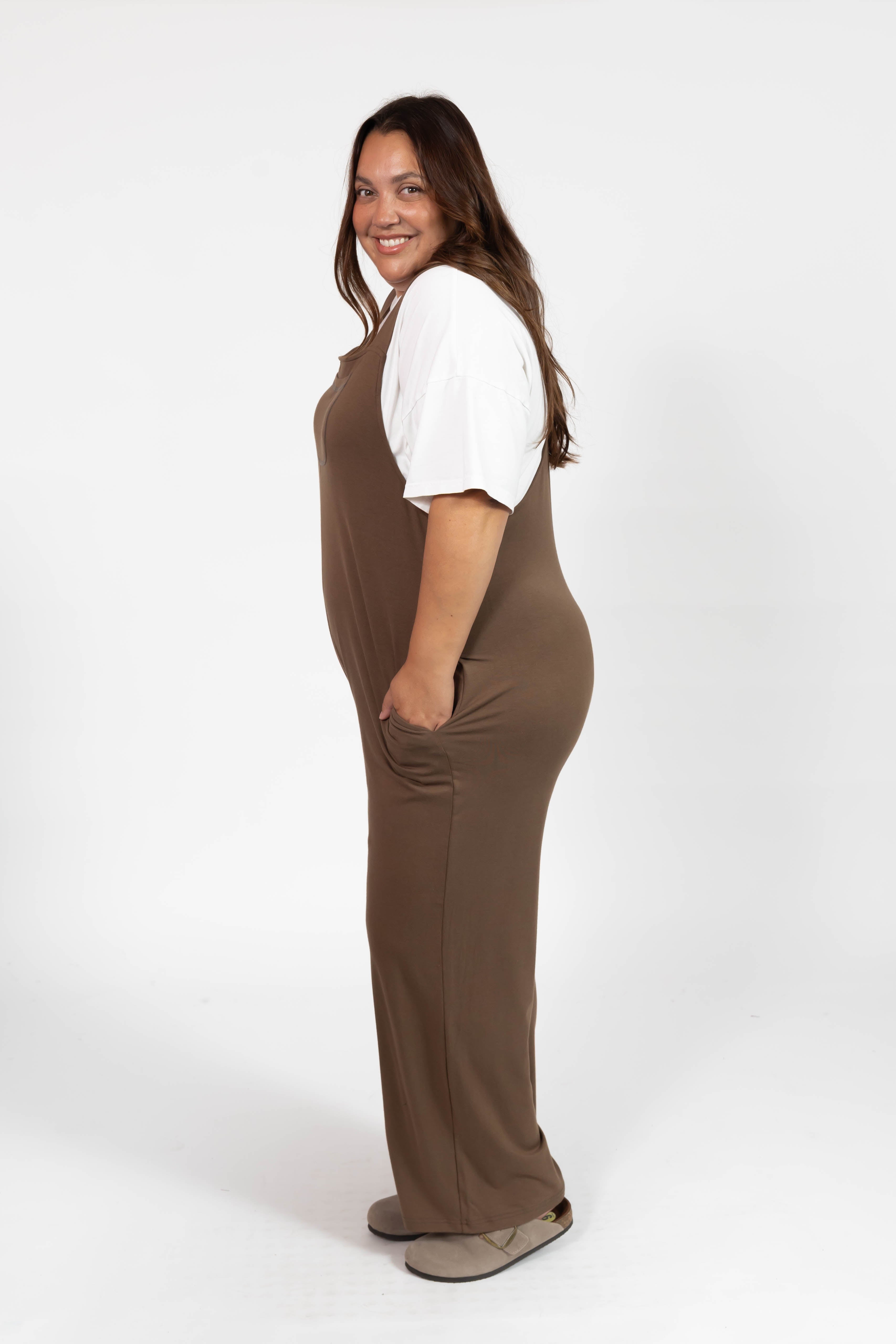 Mia Romperalls Full Length in Cappuccino