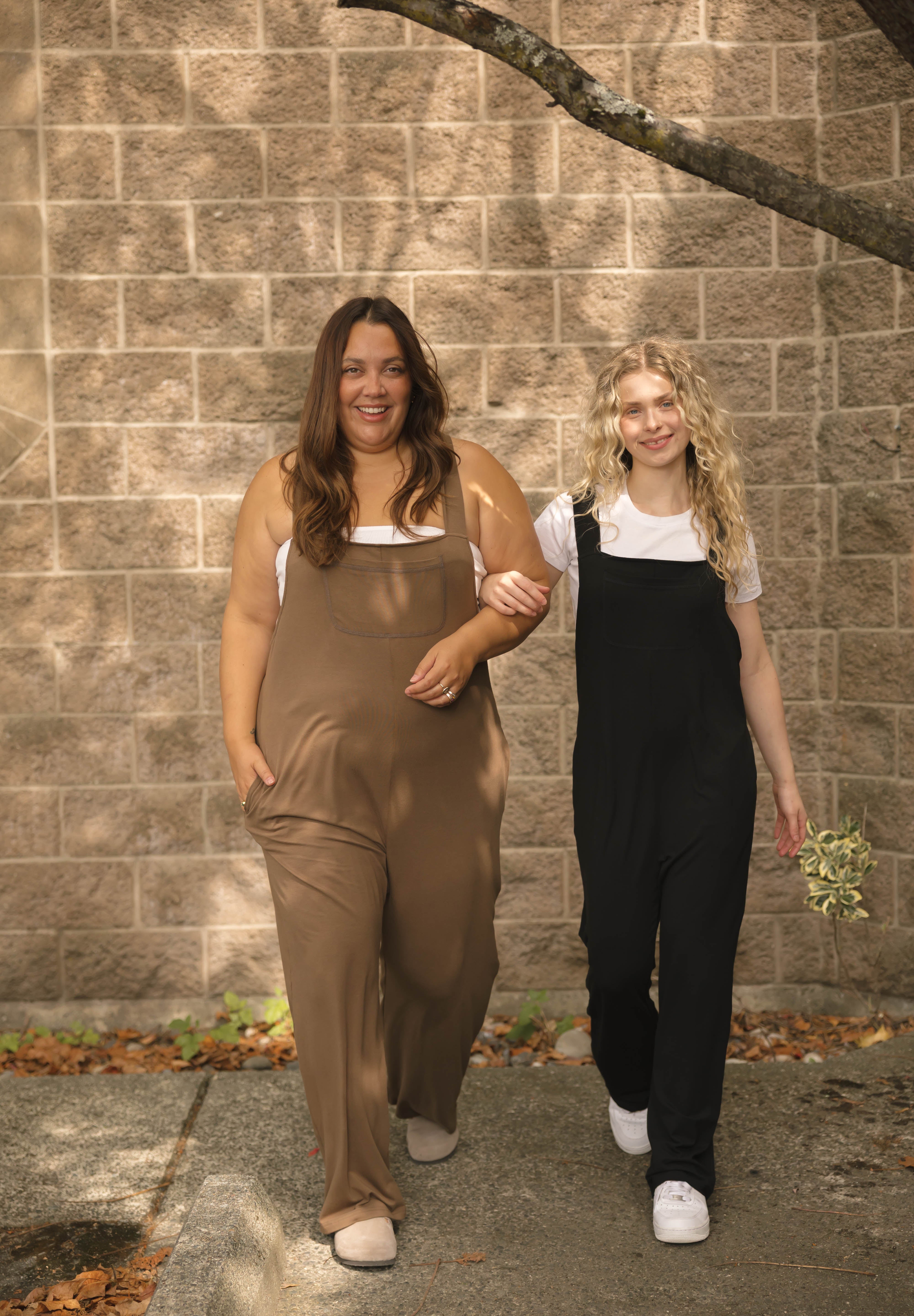 Mia Romperalls Full Length in Midnight Black