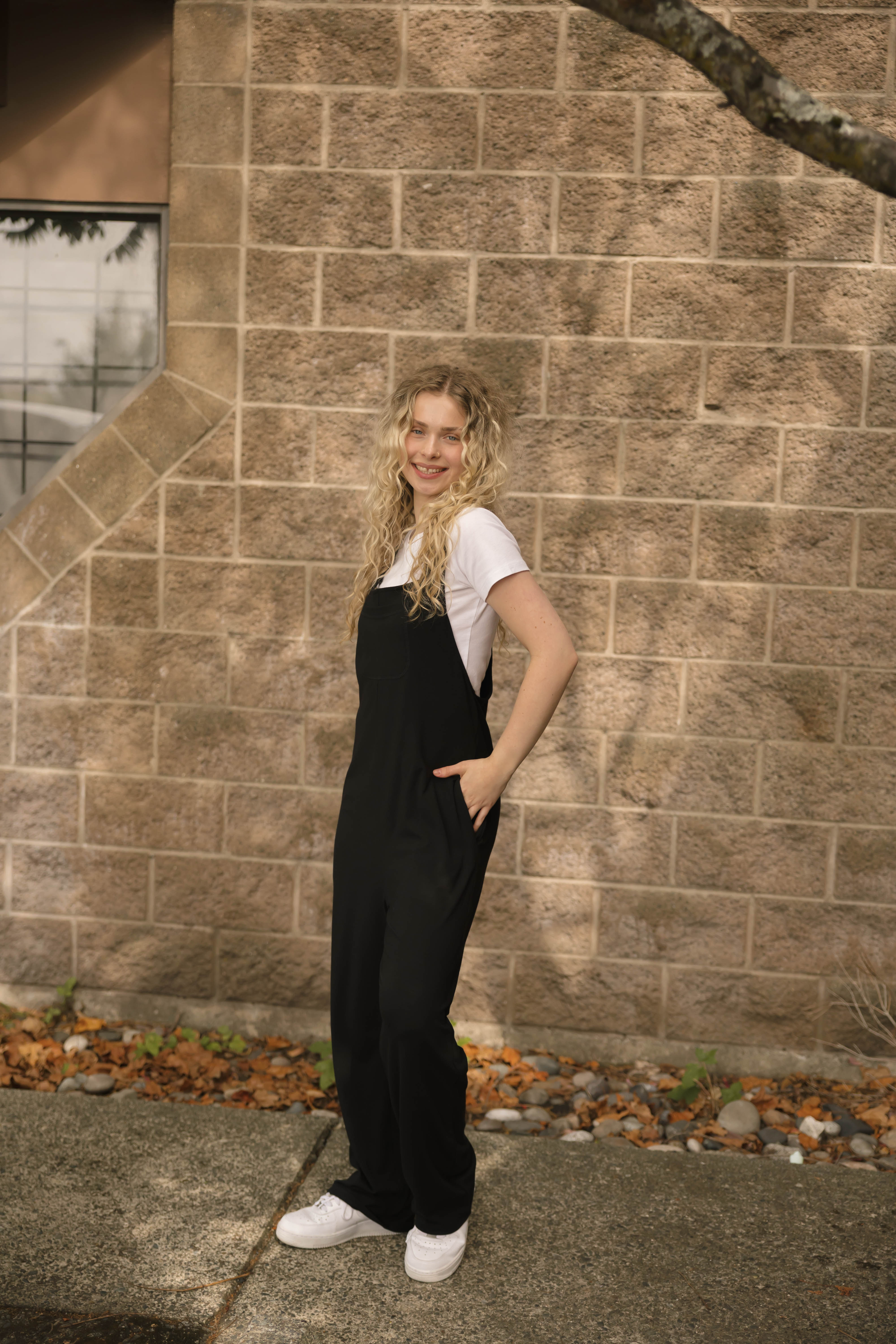 Mia Romperalls Full Length in Midnight Black