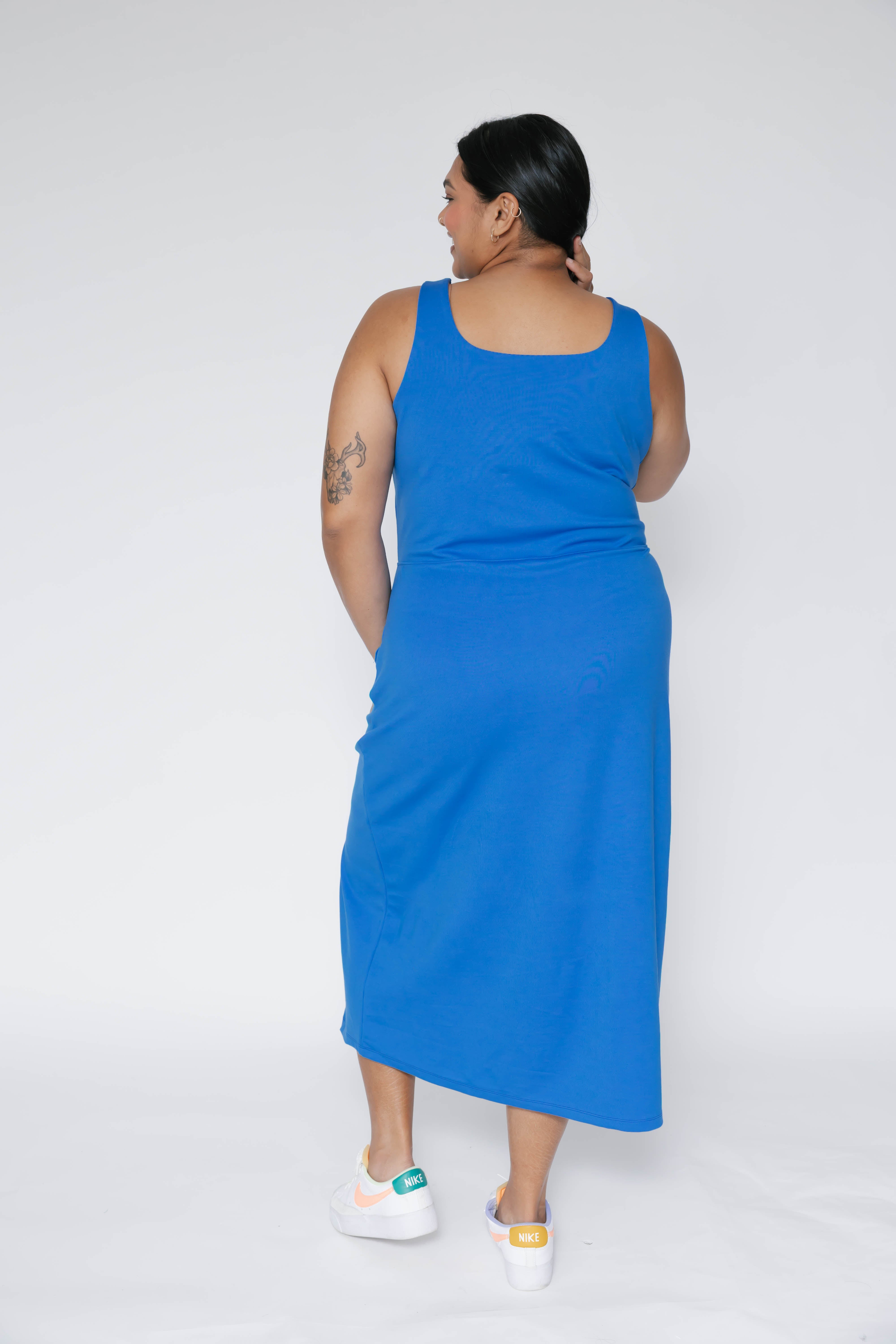 Microscuba Dress in Azure