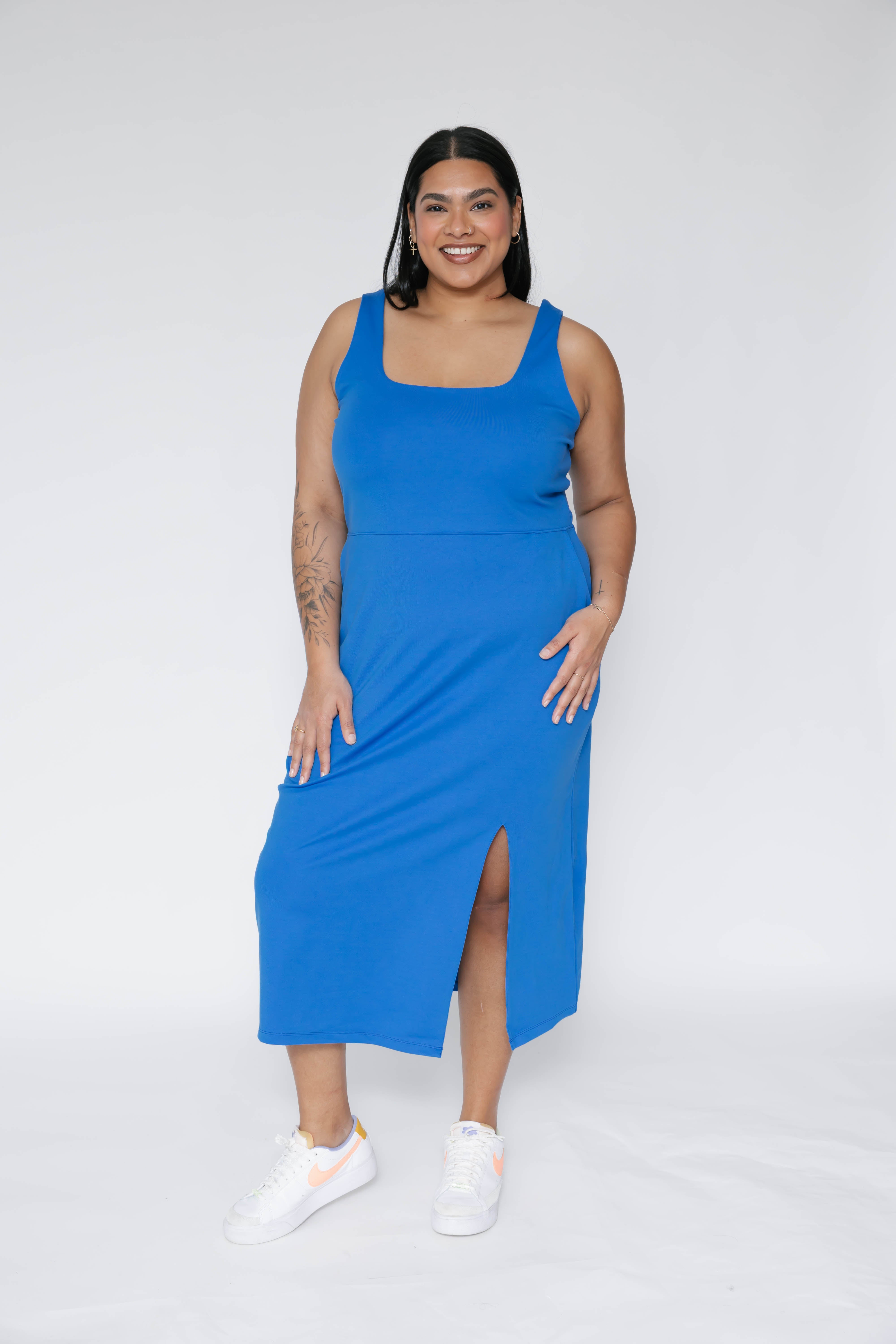 Microscuba Dress in Azure