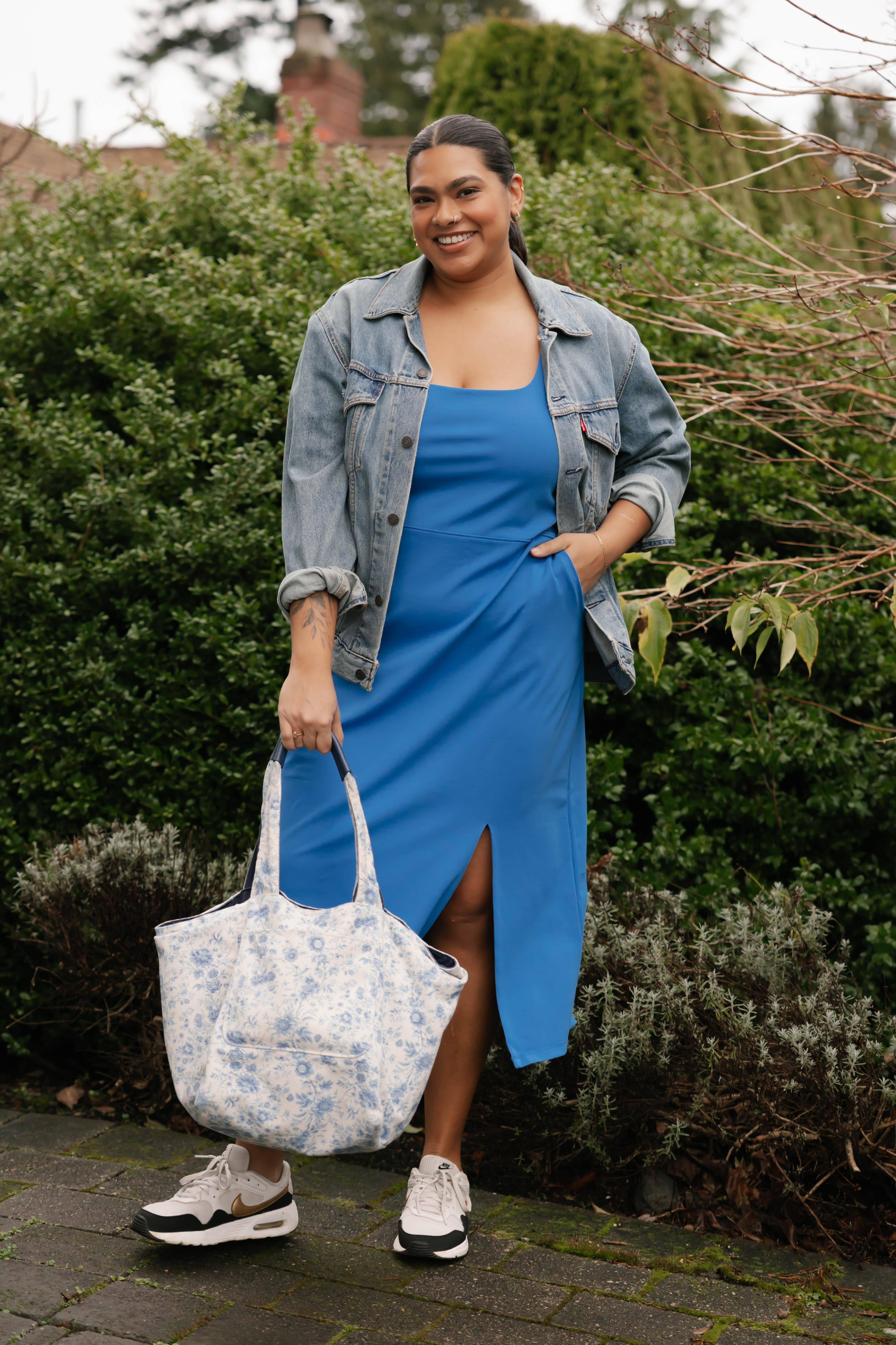 Microscuba Dress in Azure
