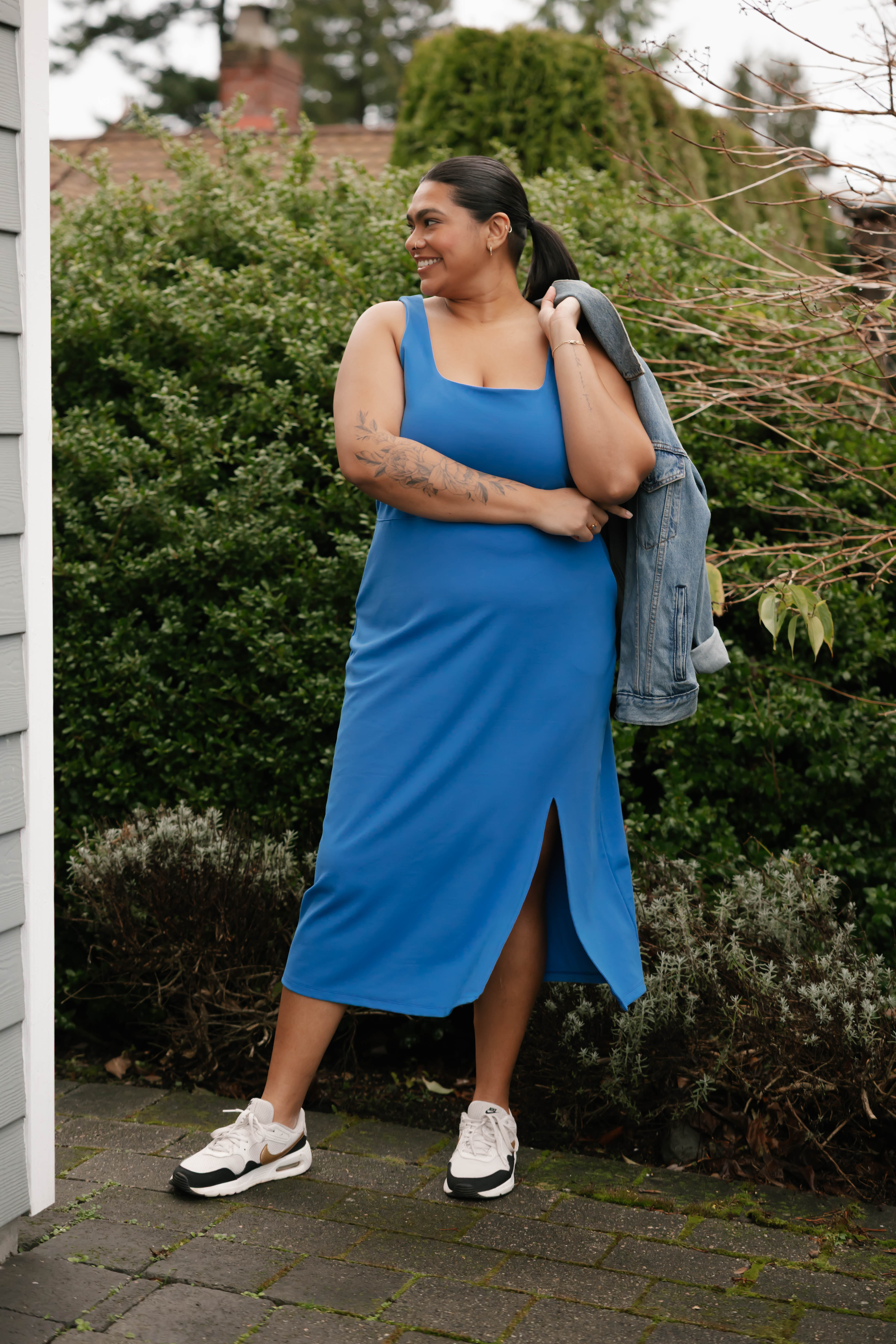 Microscuba Dress in Azure
