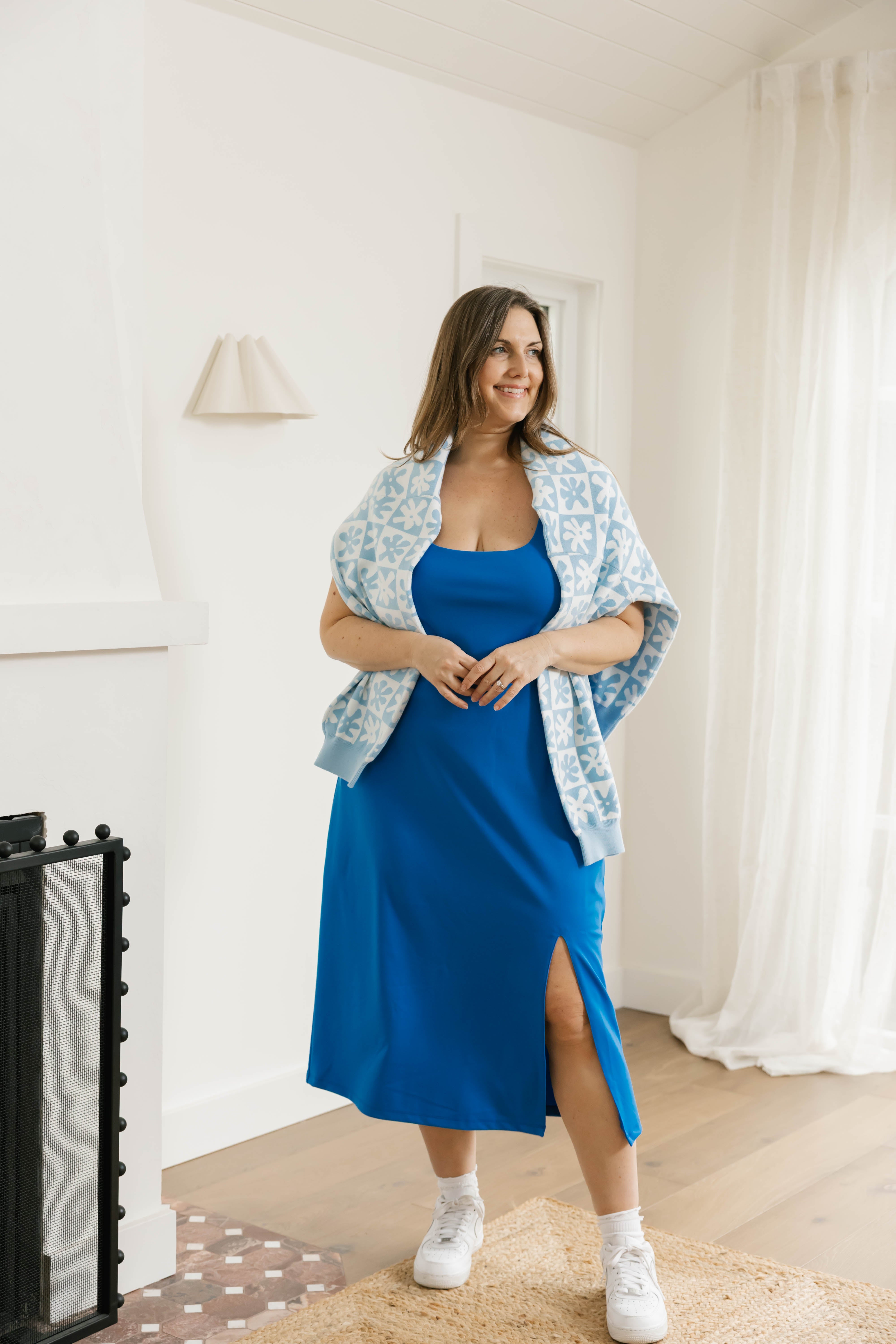 Microscuba Dress in Azure